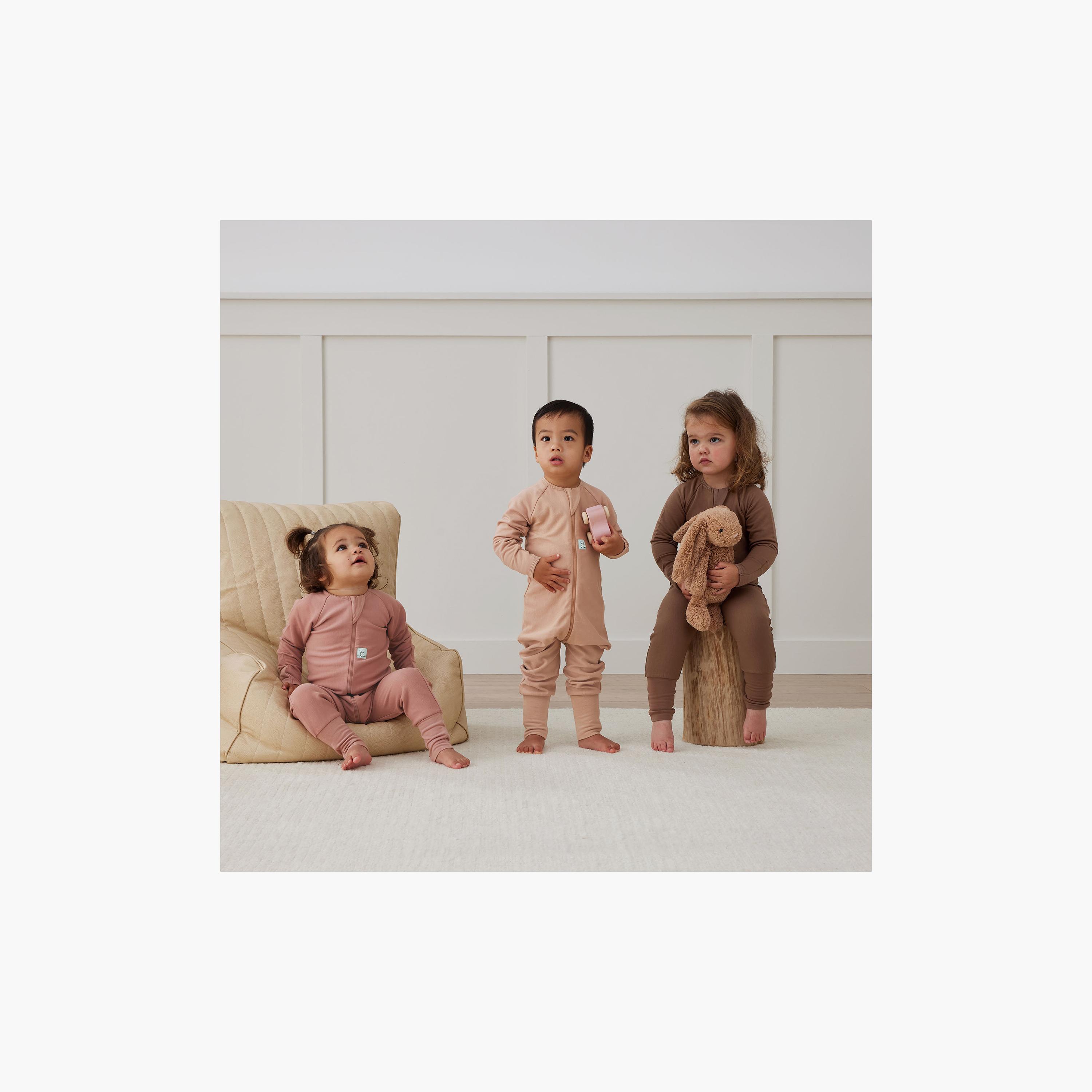 ergoPouch Layers Long Sleeve 1 TOG - Latte-baby-boys-clothing-nightwear-sleepsuits-image-3