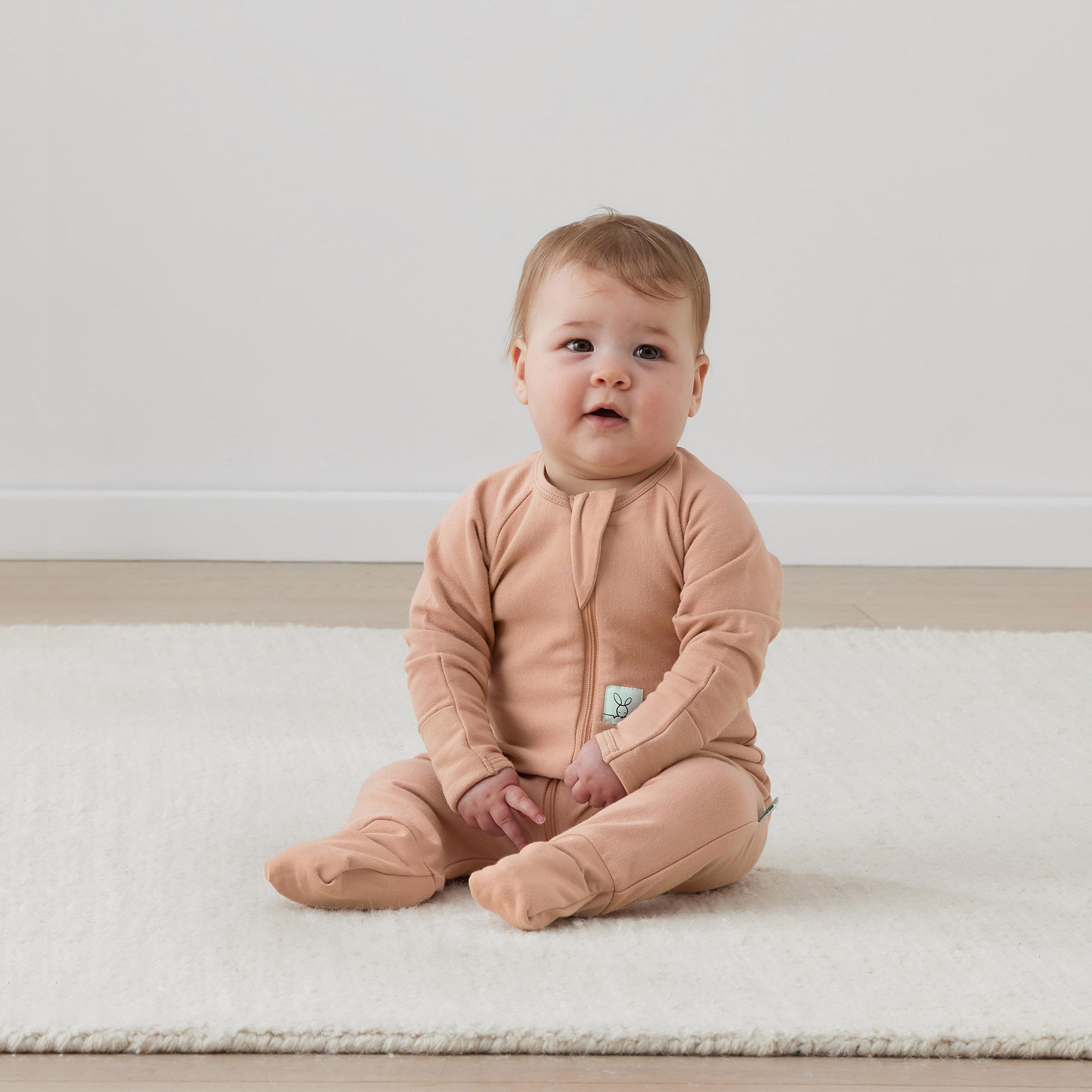 ergoPouch Layers Long Sleeve 1 TOG - Latte-baby-boys-clothing-nightwear-sleepsuits-image-6