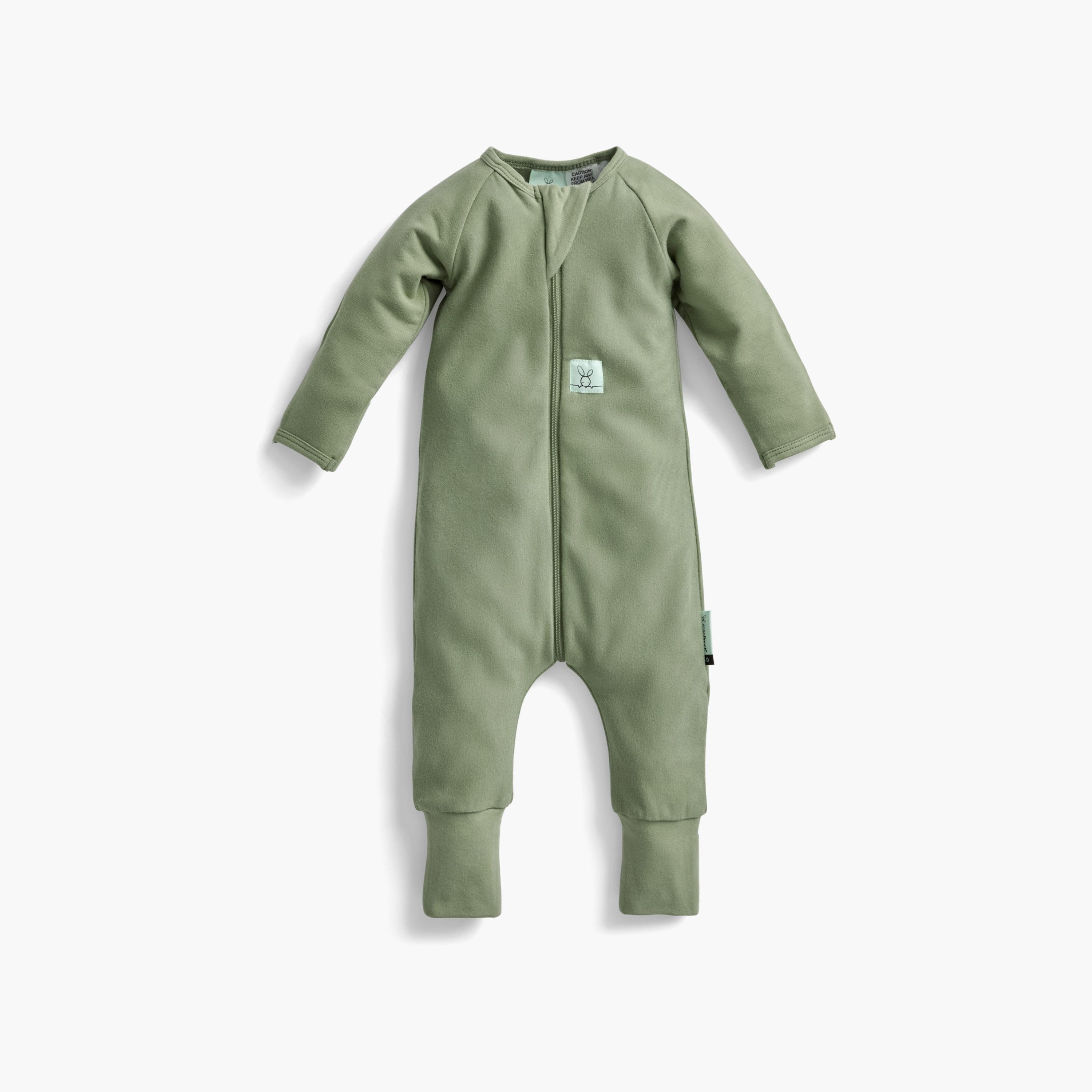 ergoPouch Layers Long Sleeve 1 TOG - Moss-baby-boys-clothing-nightwear-sleepsuits-image-1