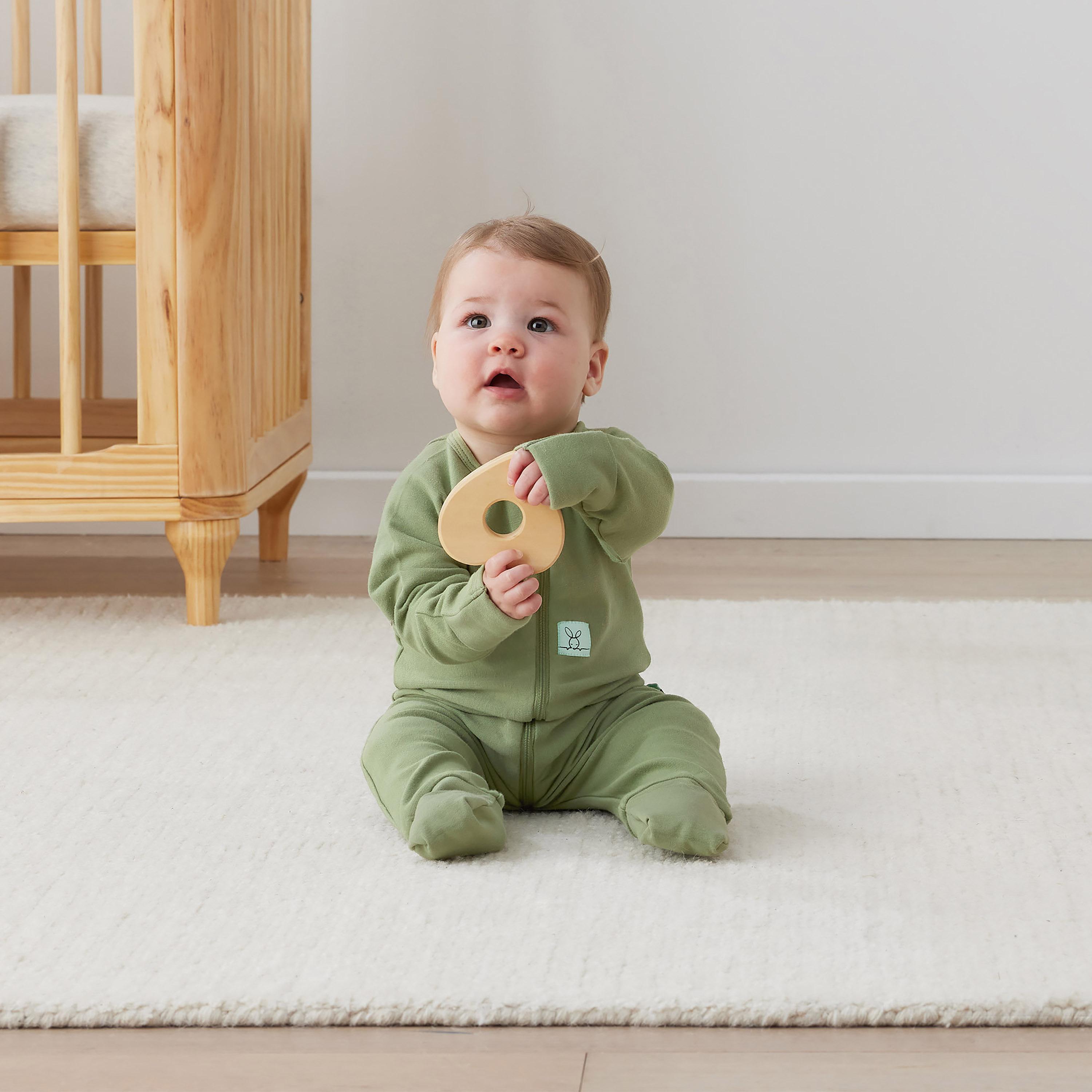 ergoPouch Layers Long Sleeve 1 TOG - Moss-baby-boys-clothing-nightwear-sleepsuits-image-3