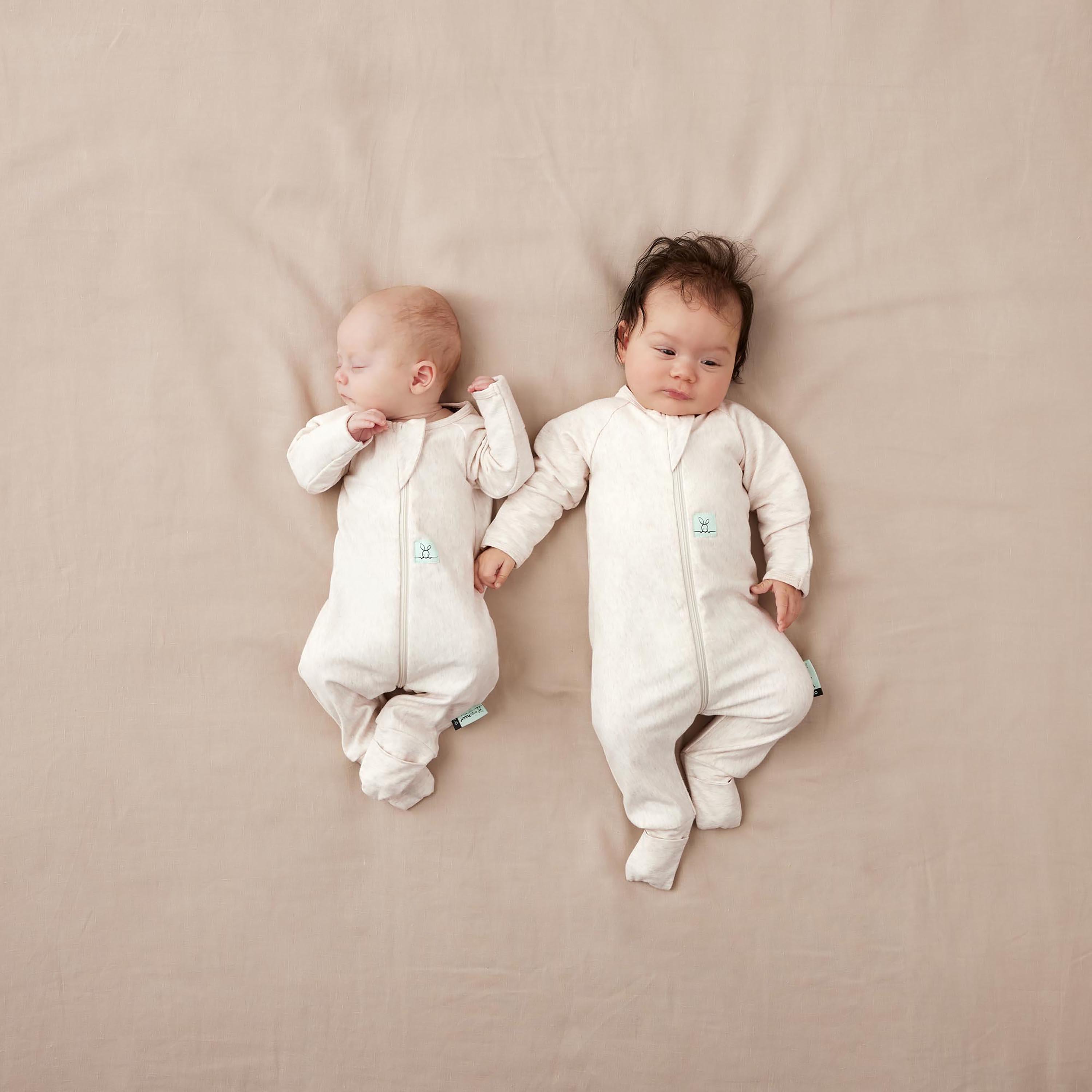 ergoPouch Layers Long Sleeve 1 TOG - Oatmeal Marle-baby-boys-clothing-nightwear-sleepsuits-image-4