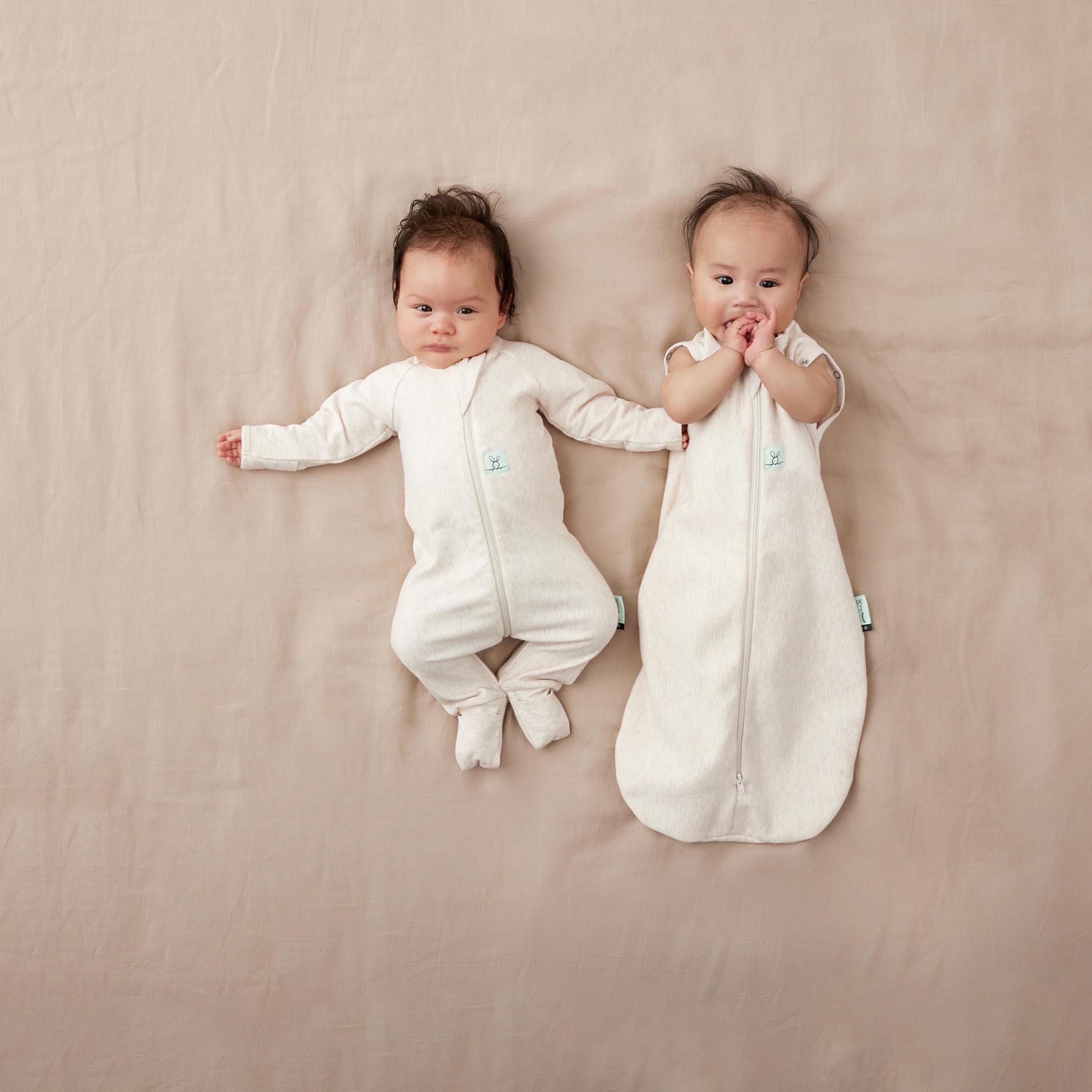 ergoPouch Layers Long Sleeve 1 TOG - Oatmeal Marle-baby-boys-clothing-nightwear-sleepsuits-image-5