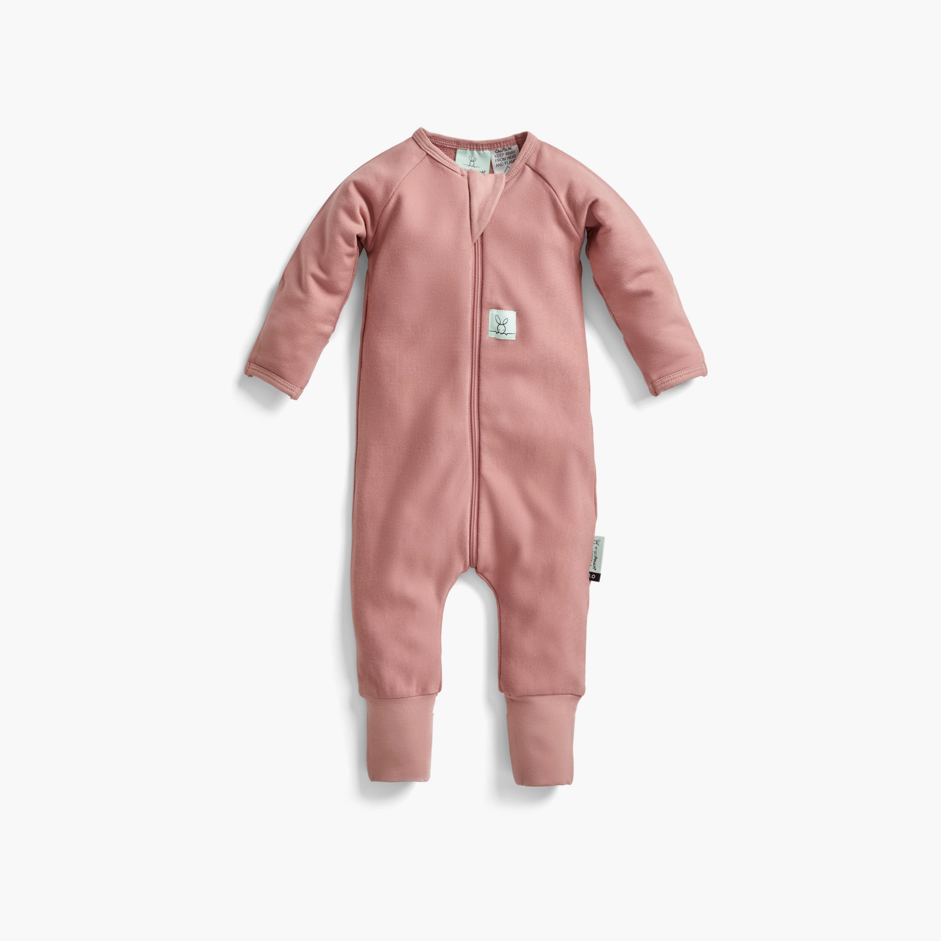 ergoPouch Layers Long Sleeve 1 TOG - Rose-baby-boys-clothing-nightwear-sleepsuits-image-1