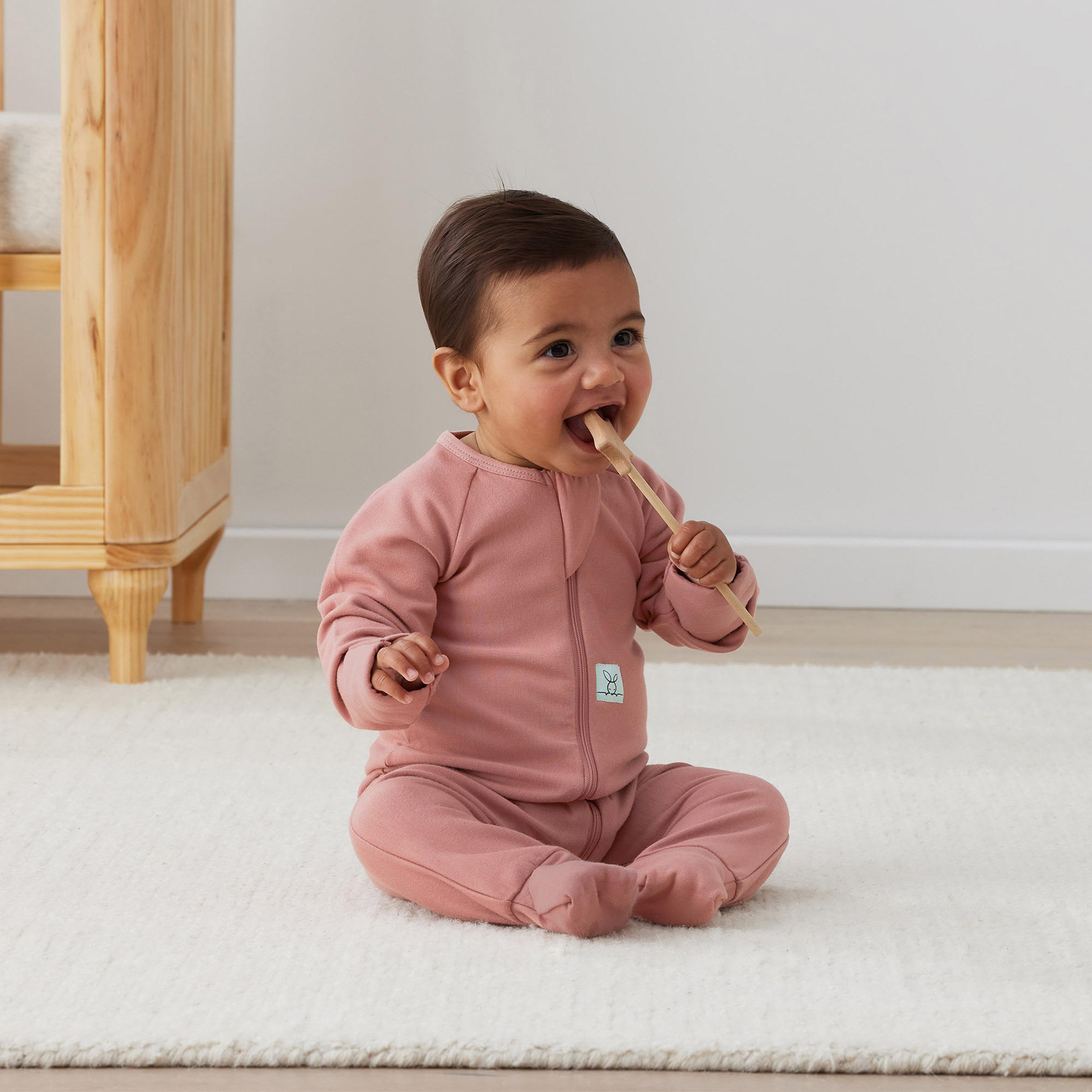 ergoPouch Layers Long Sleeve 1 TOG - Rose-baby-boys-clothing-nightwear-sleepsuits-image-4