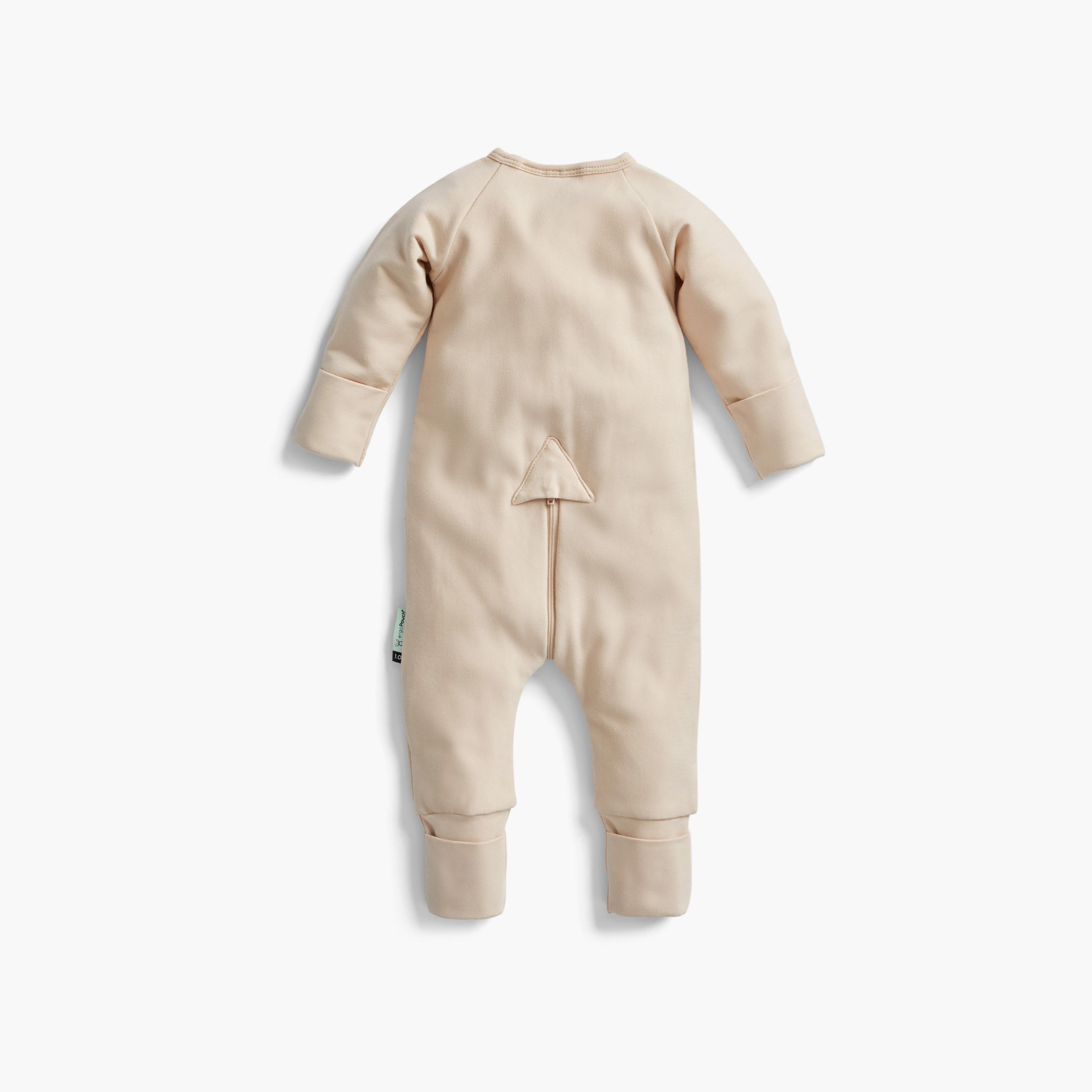 ergoPouch Layers Long Sleeve 1 TOG - Vanilla-baby-boys-clothing-nightwear-sleepsuits-image-2