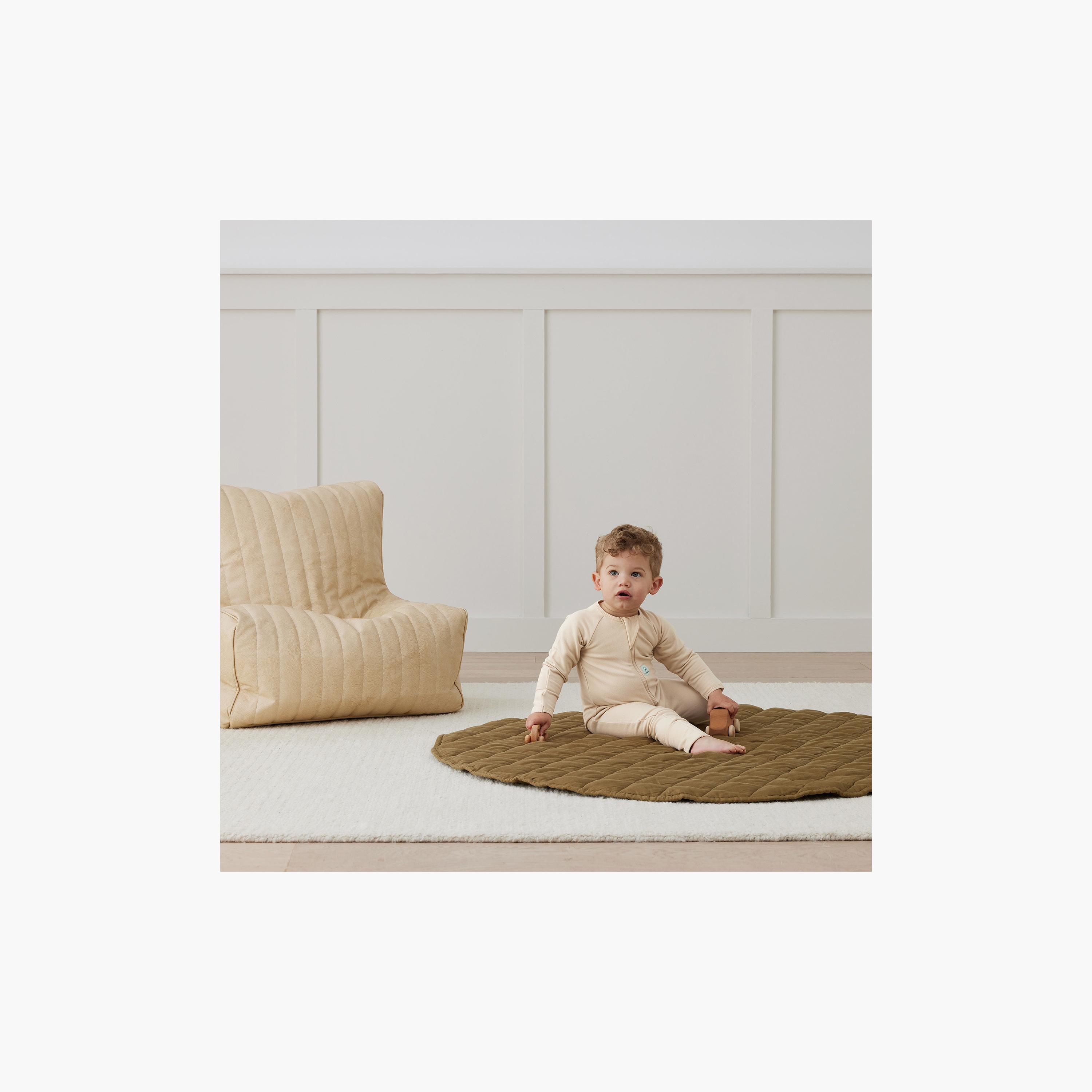 ergoPouch Layers Long Sleeve 1 TOG - Vanilla-baby-boys-clothing-nightwear-sleepsuits-image-4
