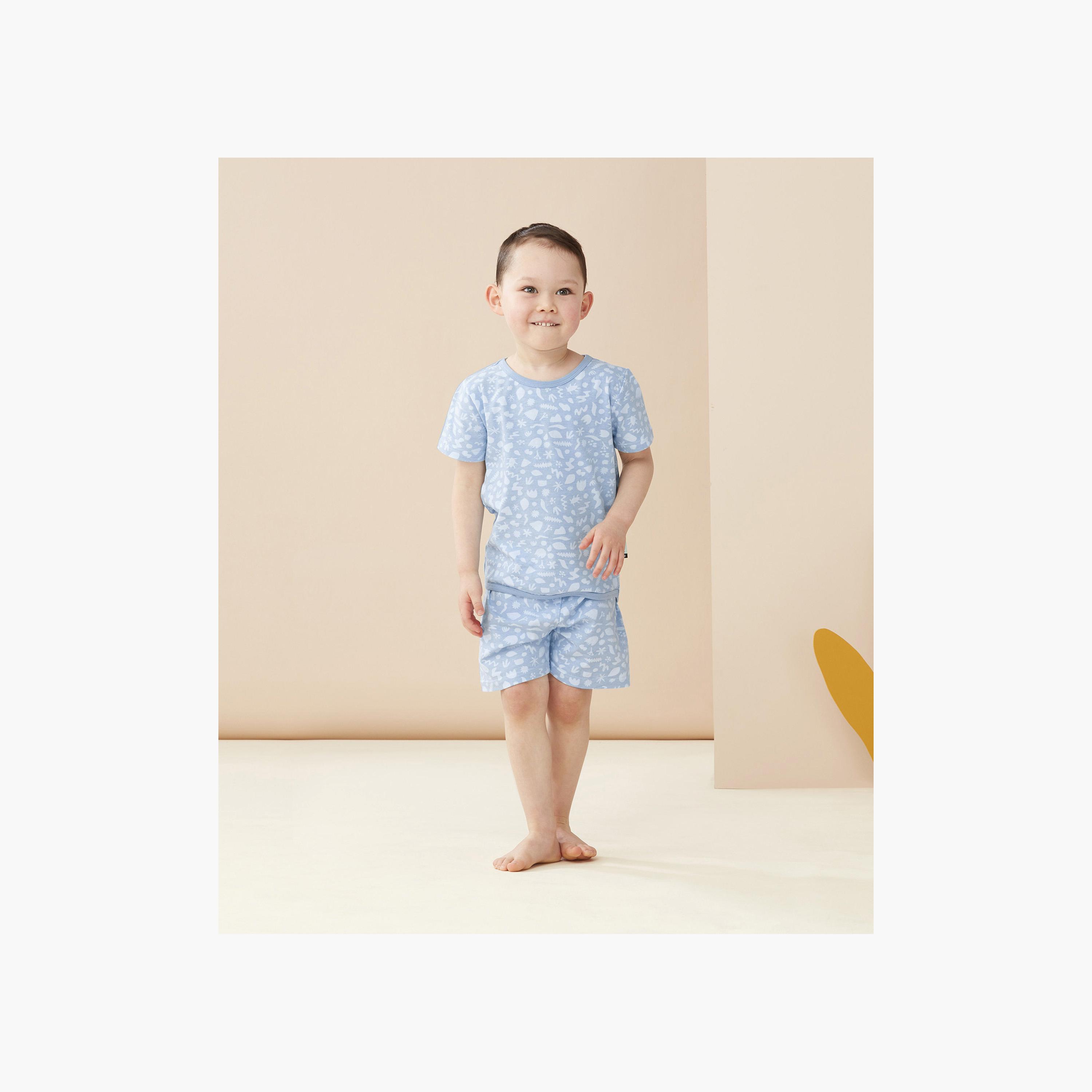 ergoPouch Short Sleeve Top & Shorts Set 0.2 TOG - Shadowlands-baby-boys-clothing-setsandcoords-image-2