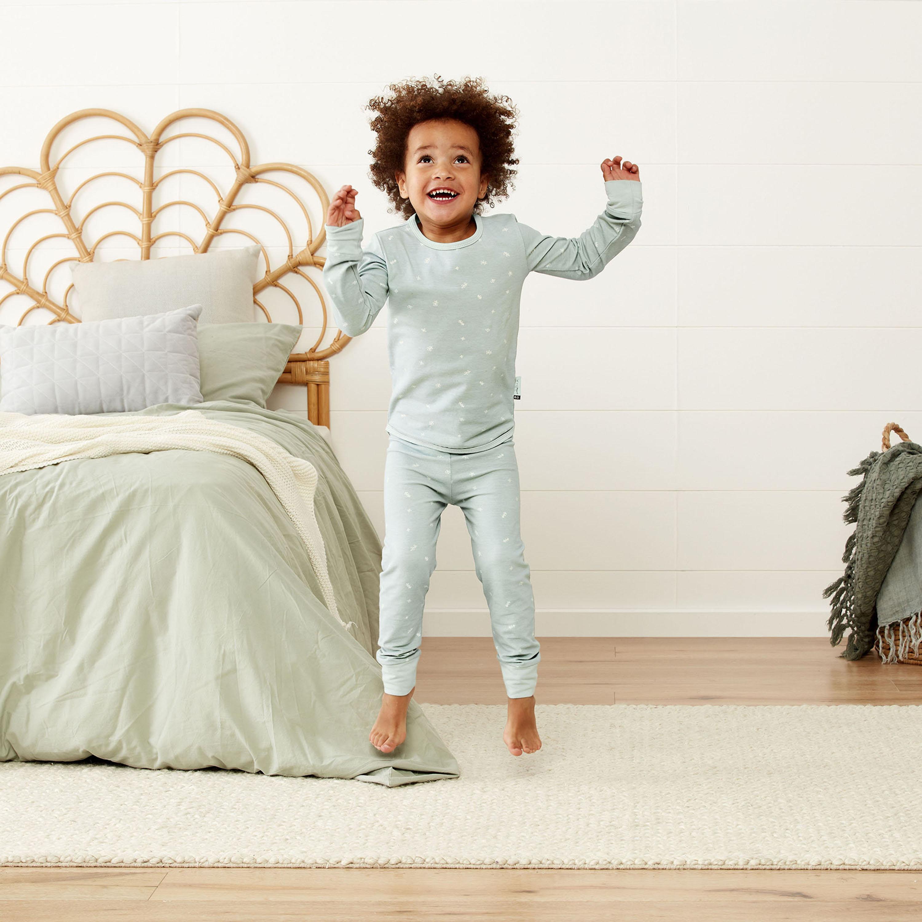 ergoPouch Long Sleeve Top & Pyjamas Set 0.2 TOG - Sage-baby-boys-clothing-nightwear-pyjamasets-image-6