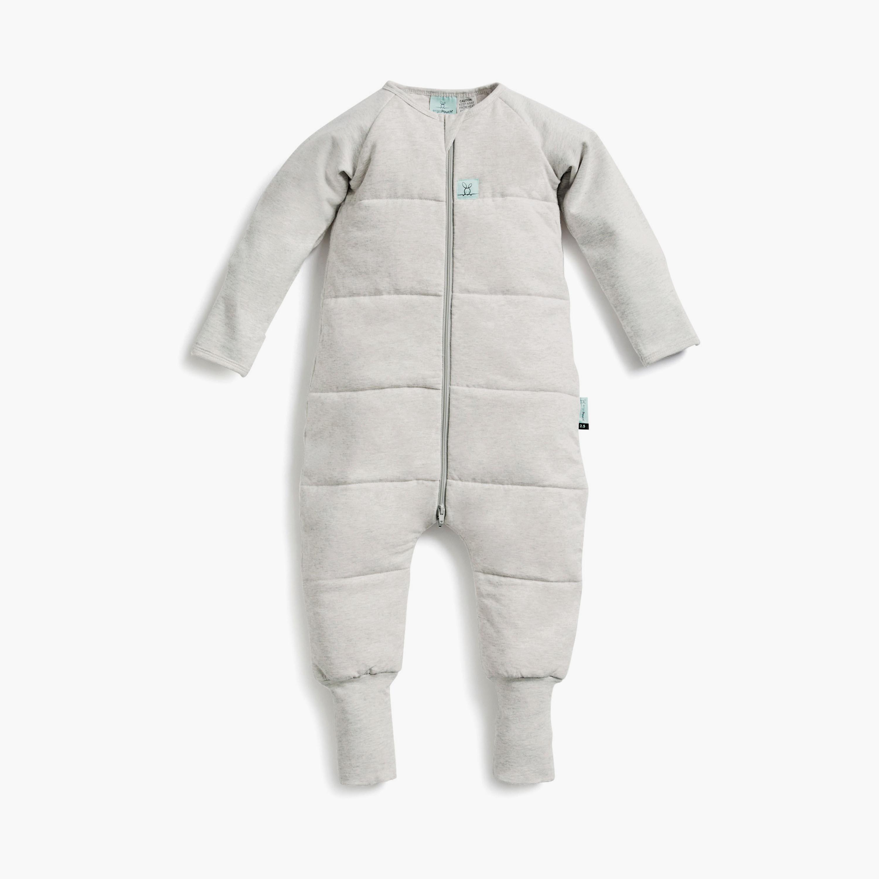 ergoPouch Sleep Onesie 2.5 TOG - Grey Marle-baby-boys-clothing-nightwear-sleepsuits-image-1