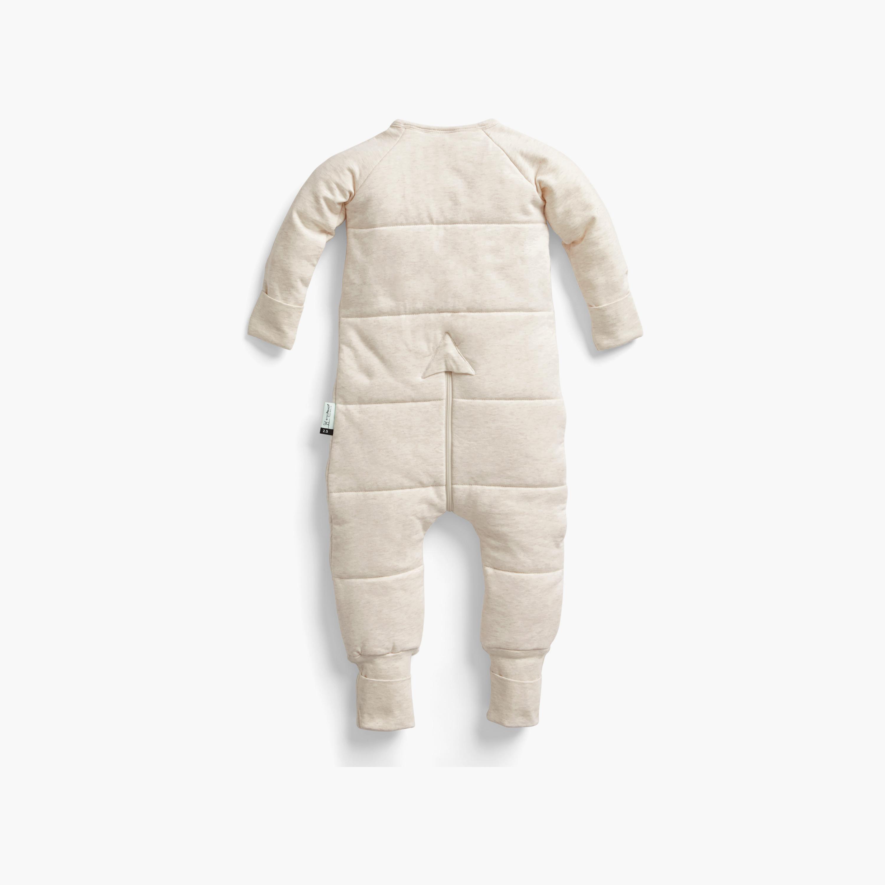 ergoPouch Sleep Onesie 2.5 TOG - Oatmeal Marle-baby-boys-clothing-nightwear-sleepsuits-image-1