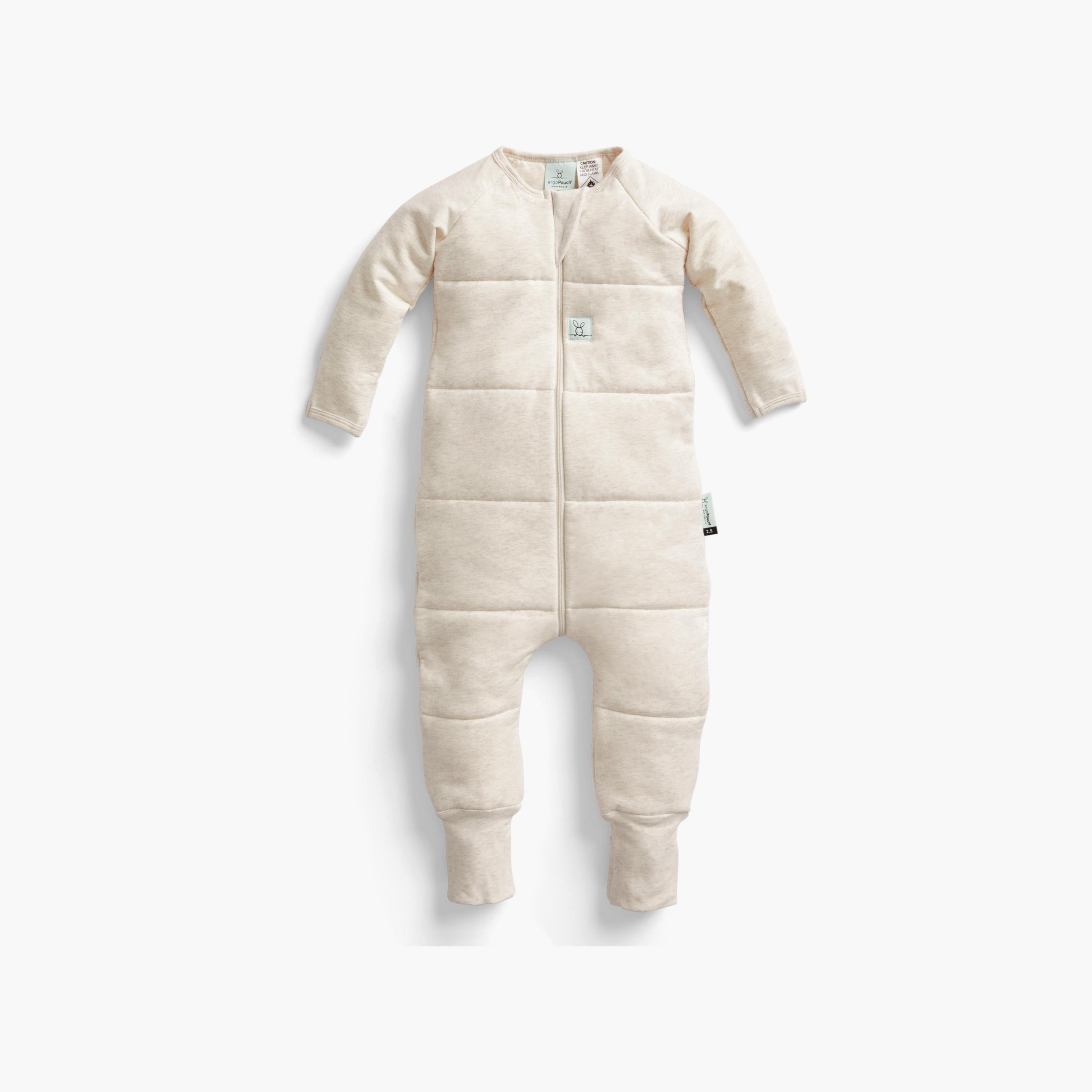 ergoPouch Sleep Onesie 2.5 TOG - Oatmeal Marle-baby-boys-clothing-nightwear-sleepsuits-image-8
