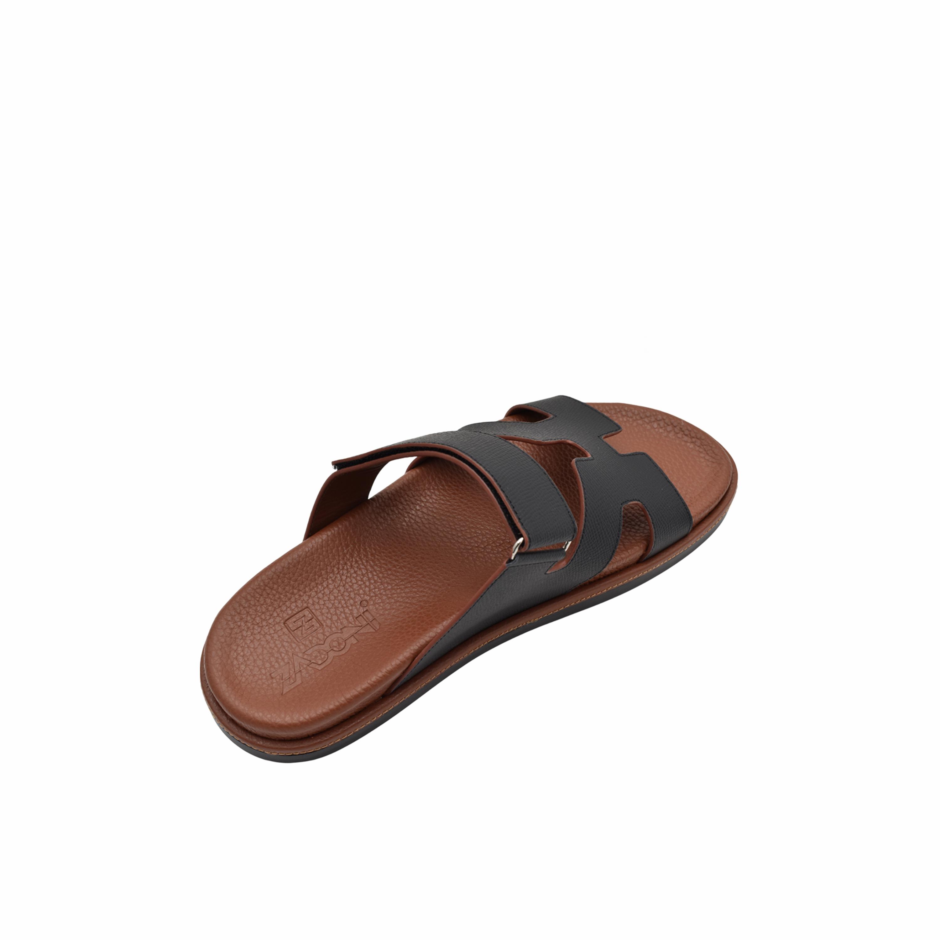 Zadoni Men's Italian Leather Arabic Sandals | ZRB-003-men-shoes-sandals-image-5