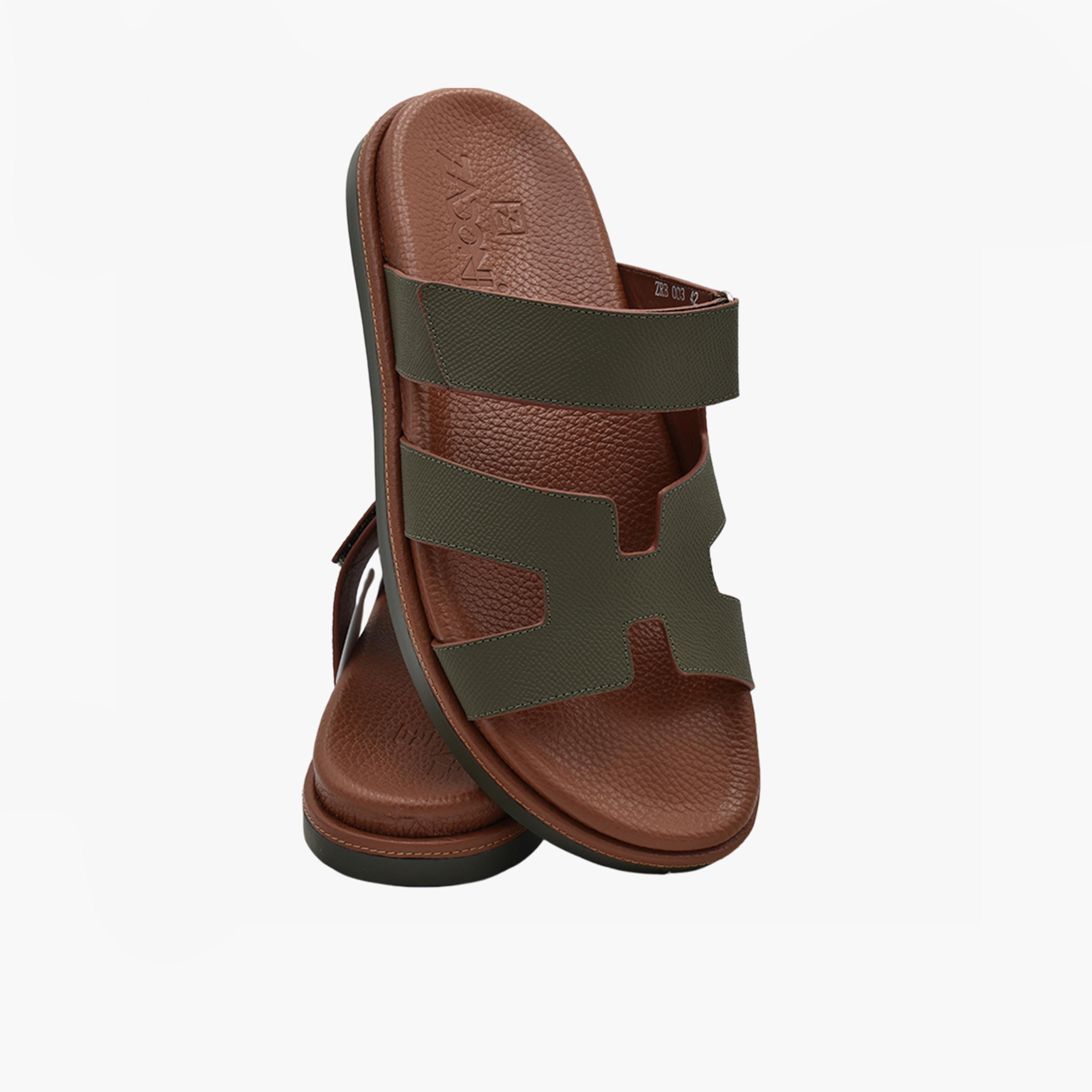Zadoni Men's Italian Leather Arabic Sandals | ZRB-003-men-shoes-sandals-image-2