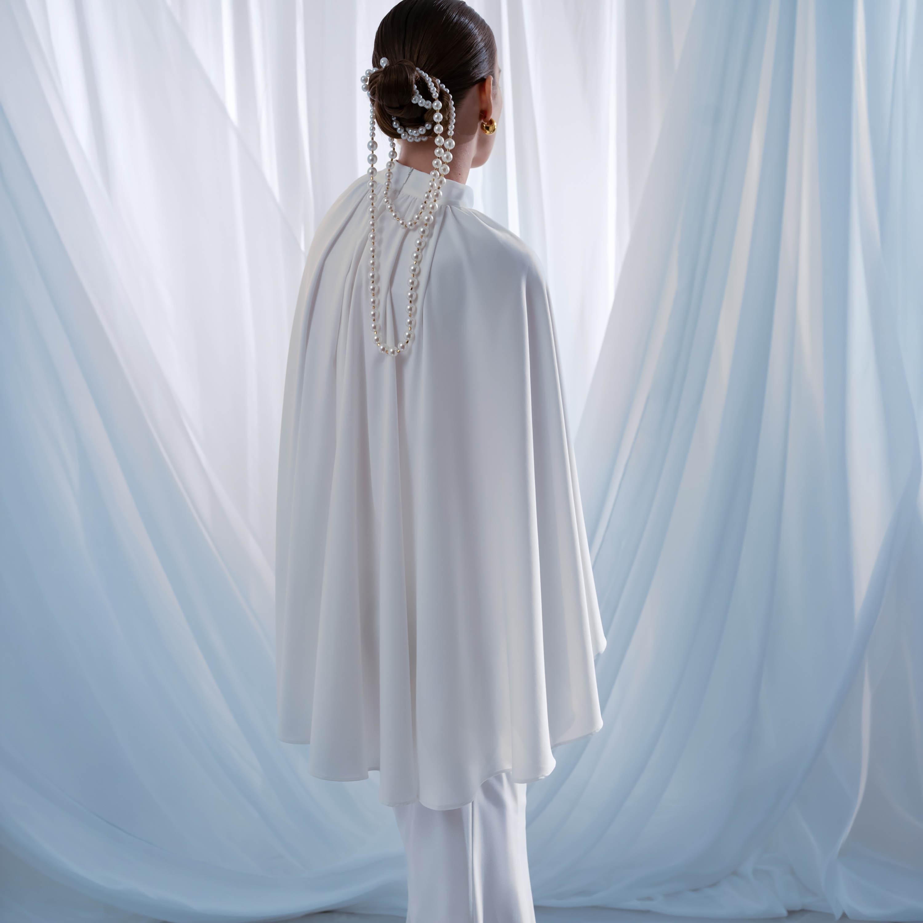 توب كيب بياقة عالية للنساء من ليتشي-women-clothing-shirtsandblouses-blouses-image-4