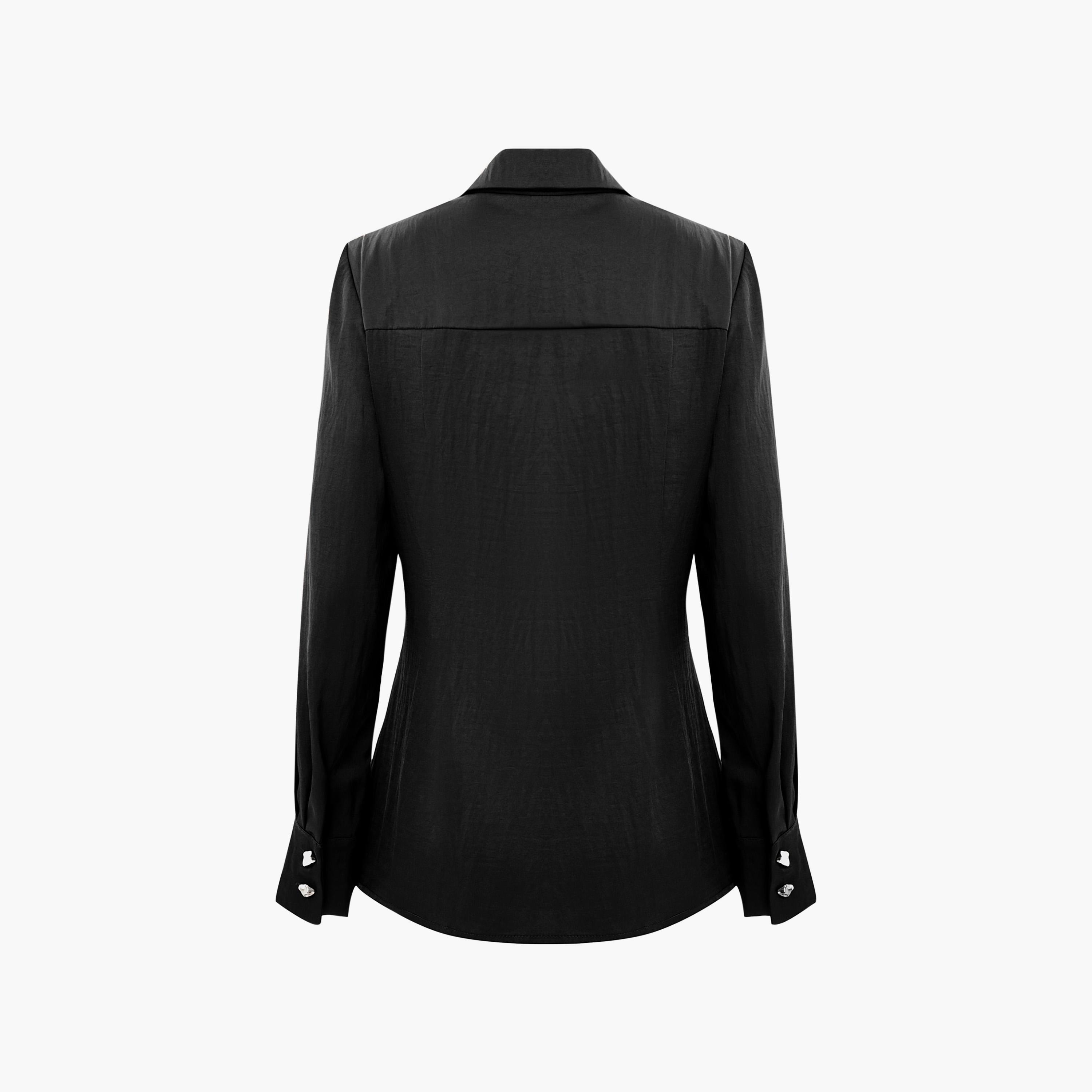 توب بنمط بليزر وبياقة للنساء من ليتشي-women-clothing-shirtsandblouses-blouses-image-6