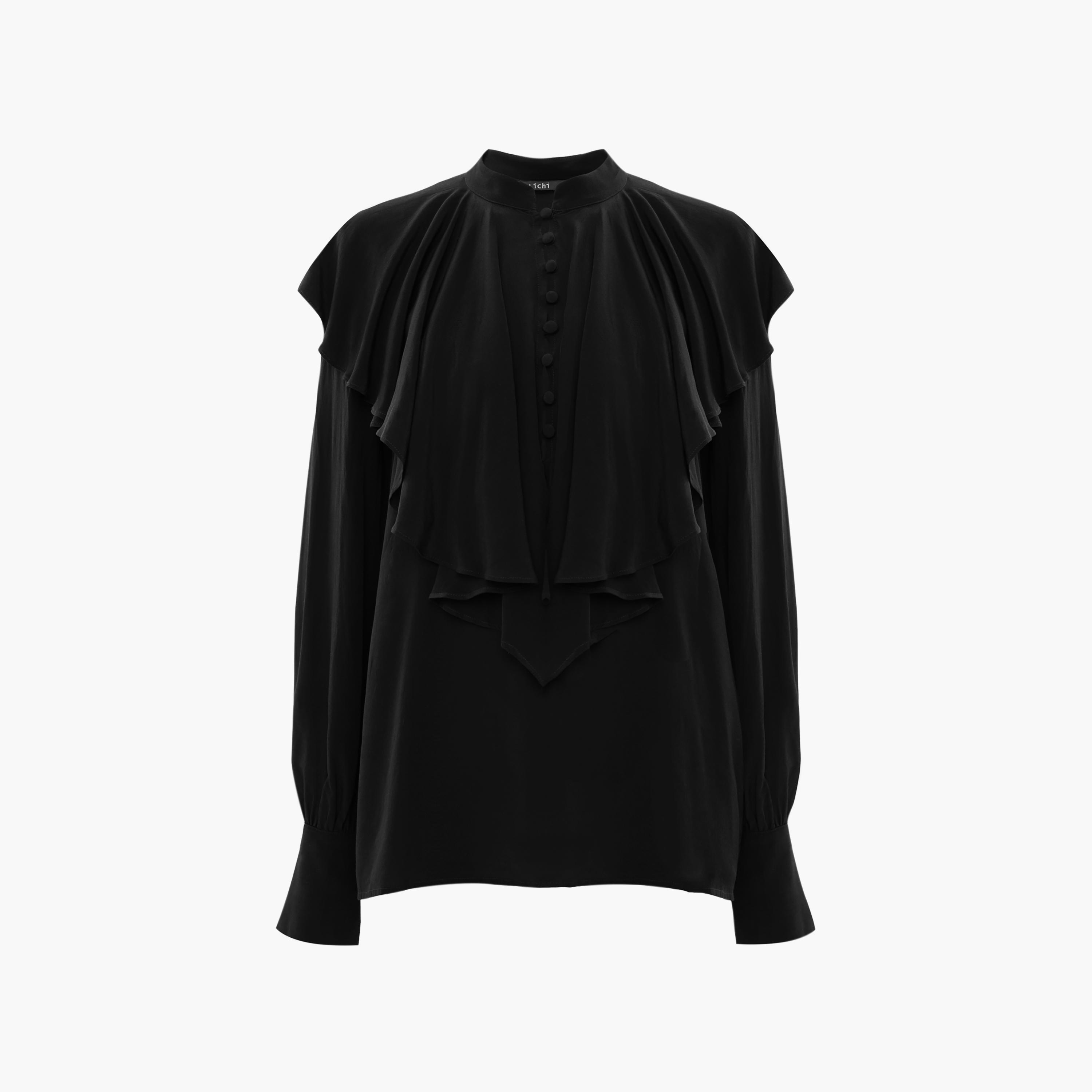 توب بياقة ماندارين للنساء من ليتشي-women-clothing-shirtsandblouses-blouses-image-5