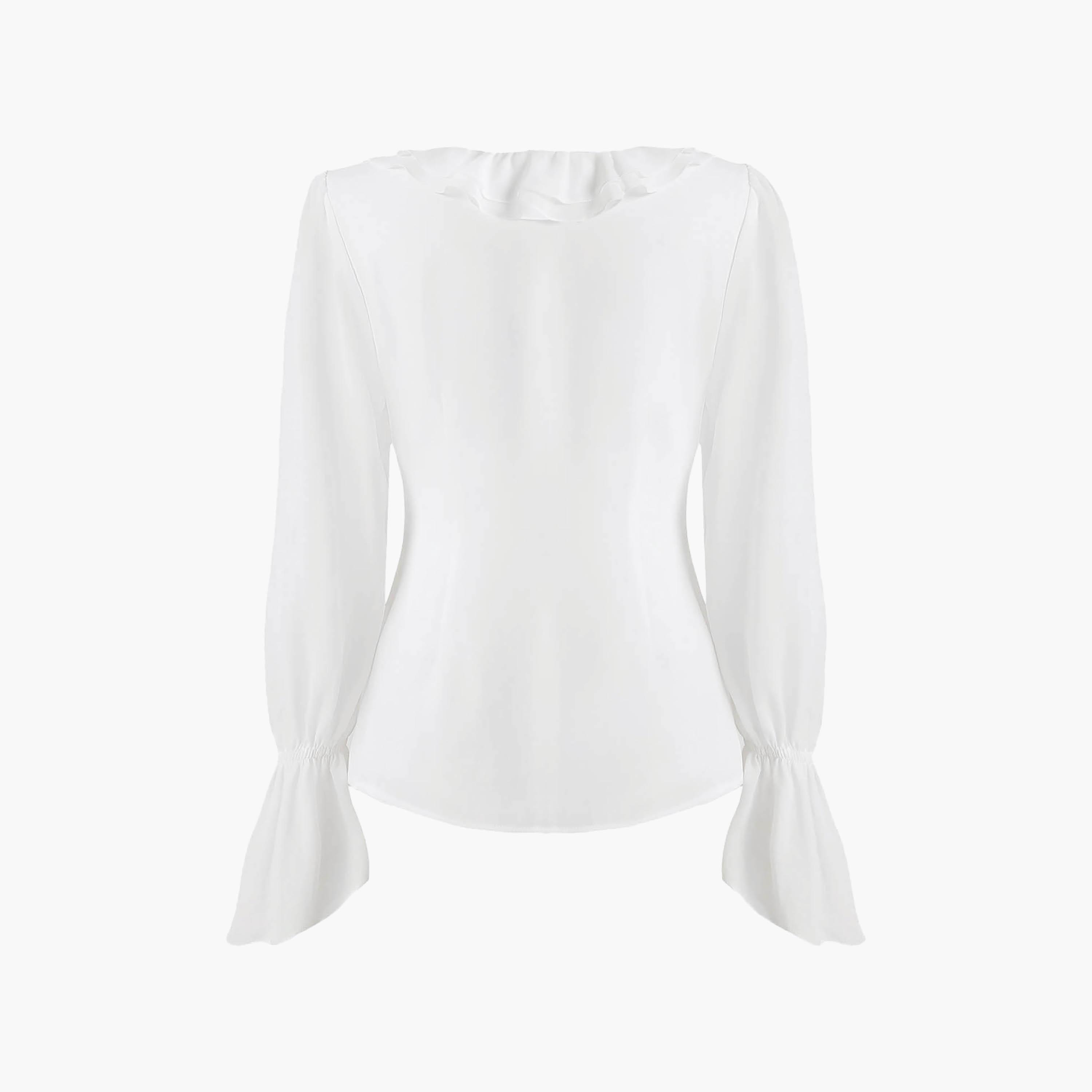 Lichi White Ruffled Women's Peplum Top-women-clothing-shirtsandblouses-blouses-image-5