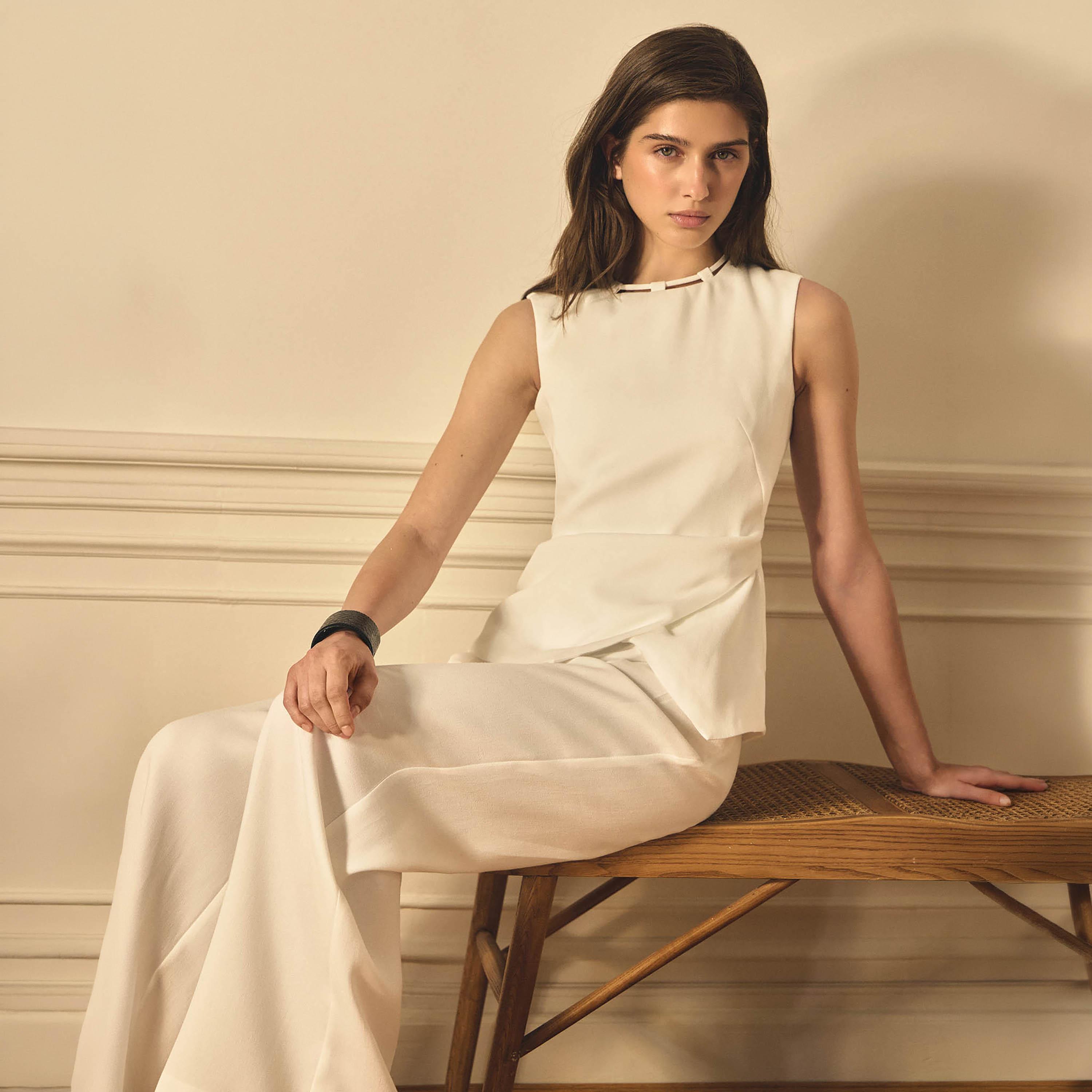 توب أبيض للنساء من ليتشي-women-clothing-shirtsandblouses-blouses-image-3