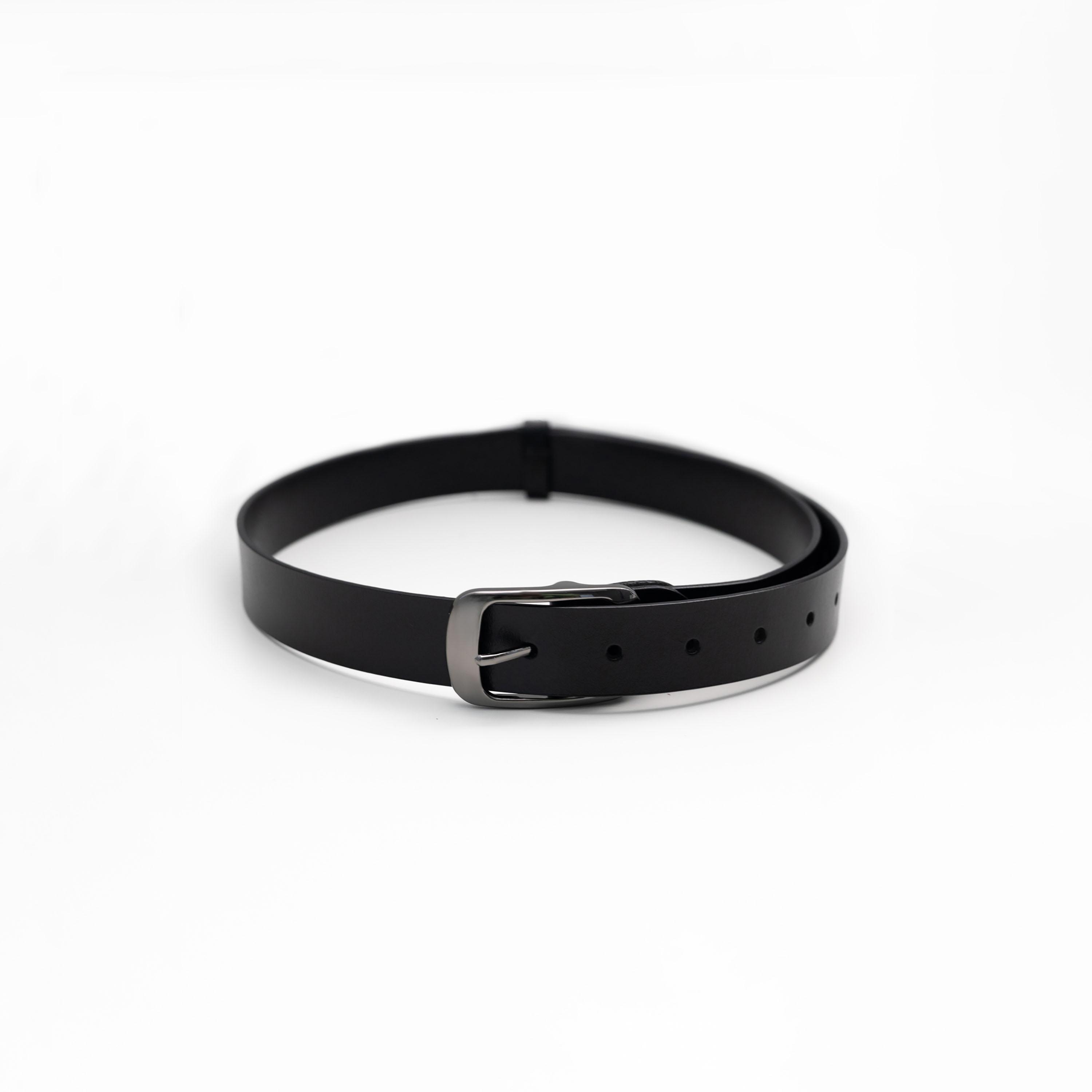 حزام ليتشي جلدي عريض للنساء بلون أسود وإبزيم دبوس | مقاس موحد | blt0187-women-clothingaccessories-belts-image-1