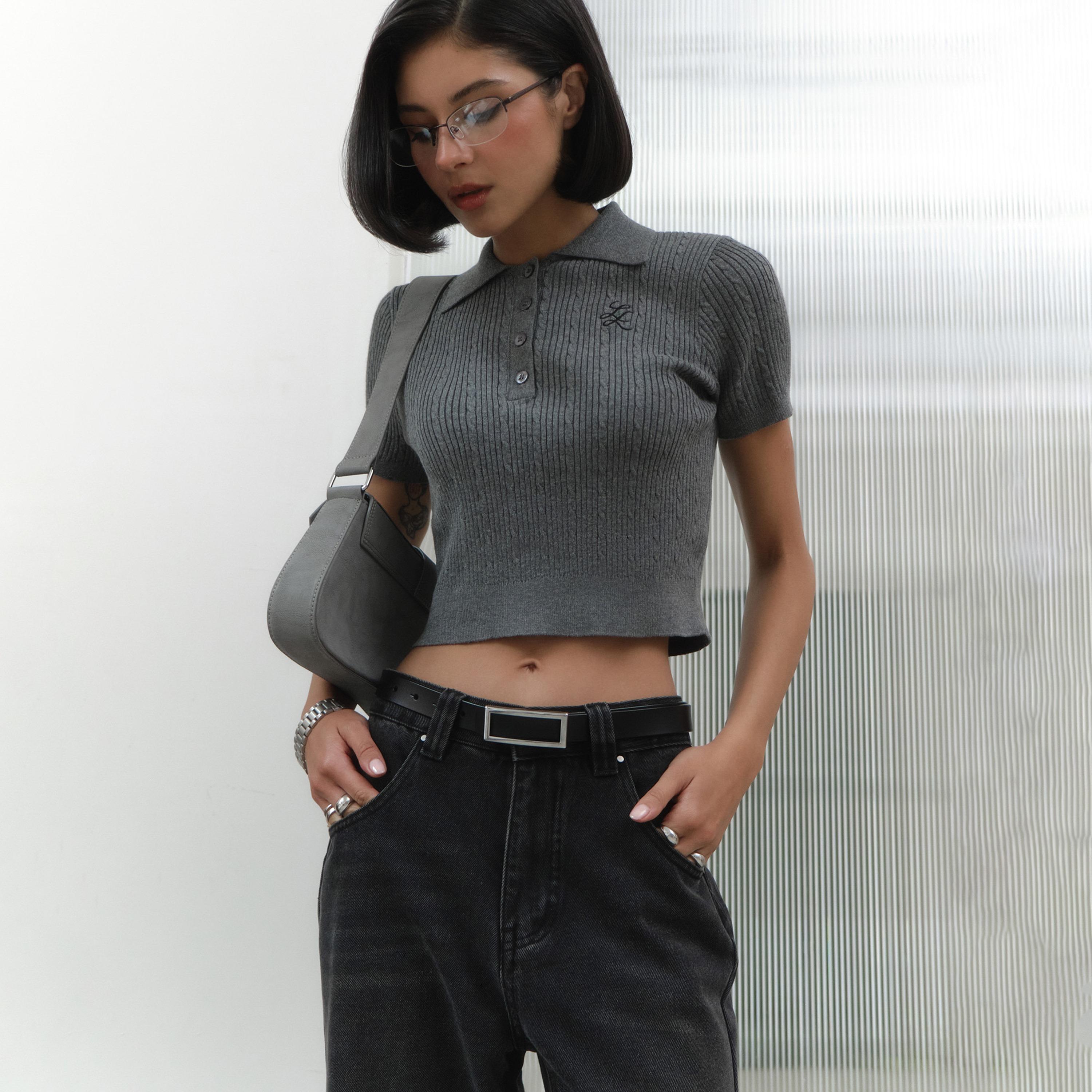 حزام ليتشي جلدي رفيع للنساء بلون أسود وإبزيم دبوس | مقاس موحد | blt0198-women-clothingaccessories-belts-image-4