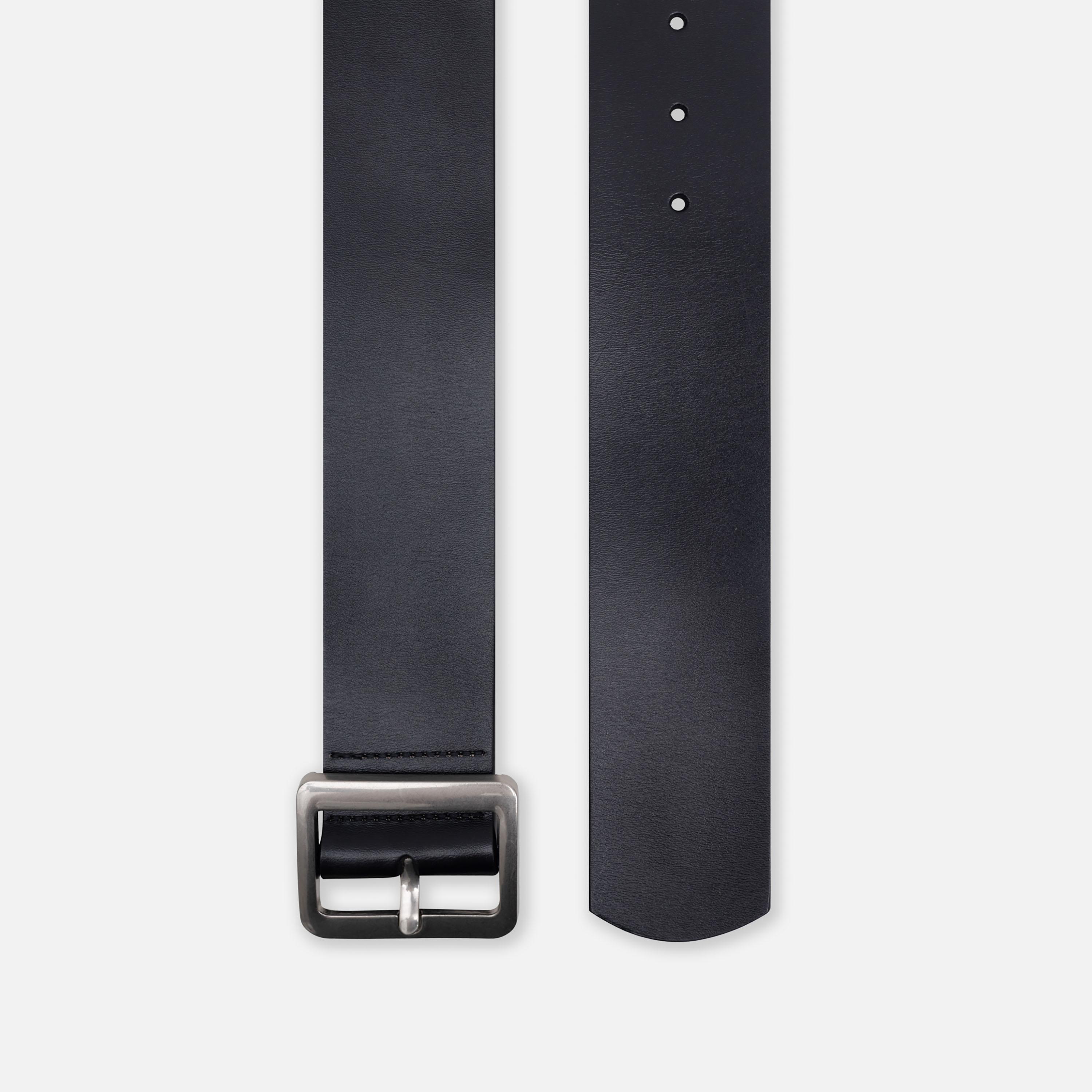 حزام ليتشي جلدي عريض للنساء بلون أسود وإبزيم دبوس | مقاس موحد | blt0218-women-clothingaccessories-belts-image-2