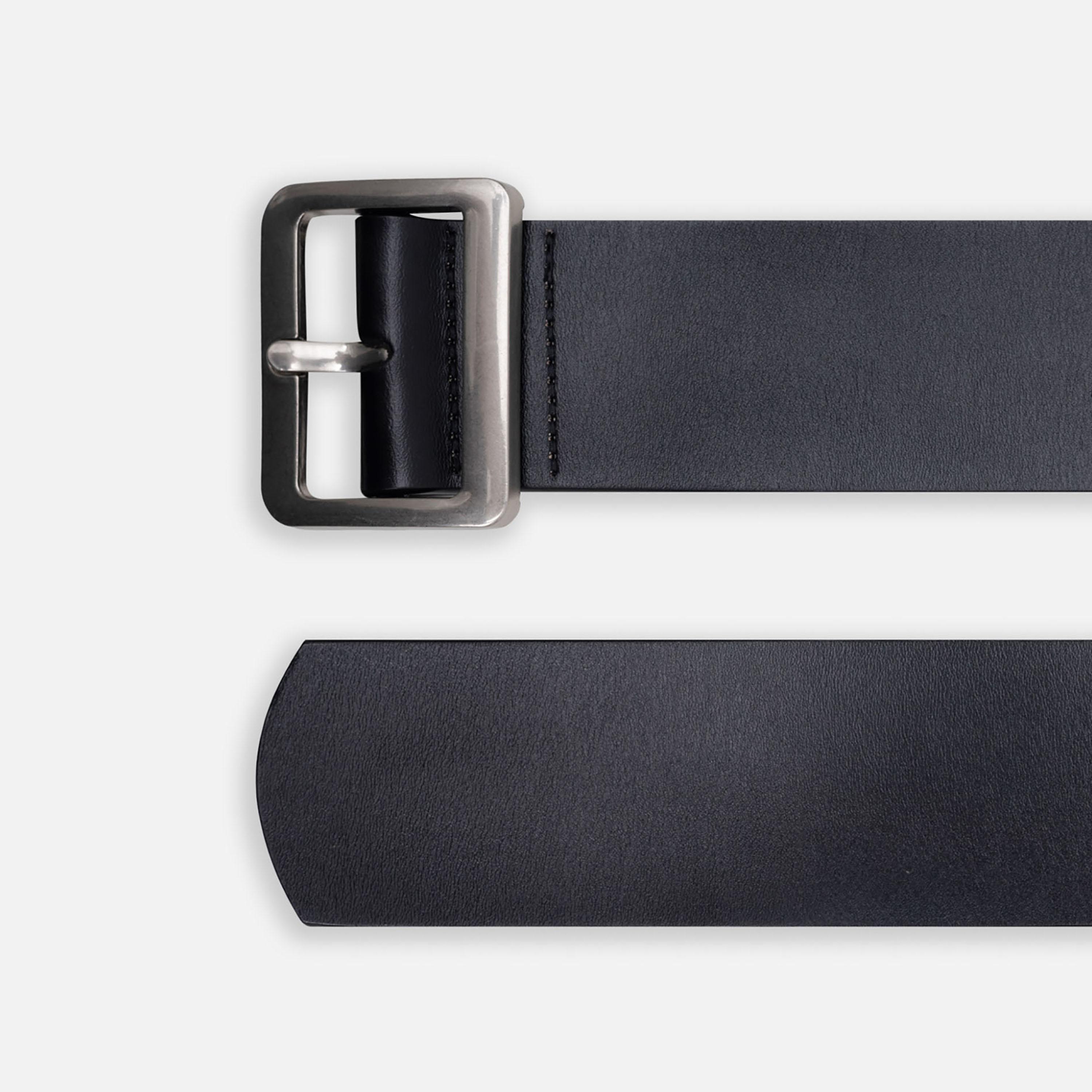 حزام ليتشي جلدي عريض للنساء بلون أسود وإبزيم دبوس | مقاس موحد | blt0218-women-clothingaccessories-belts-image-3