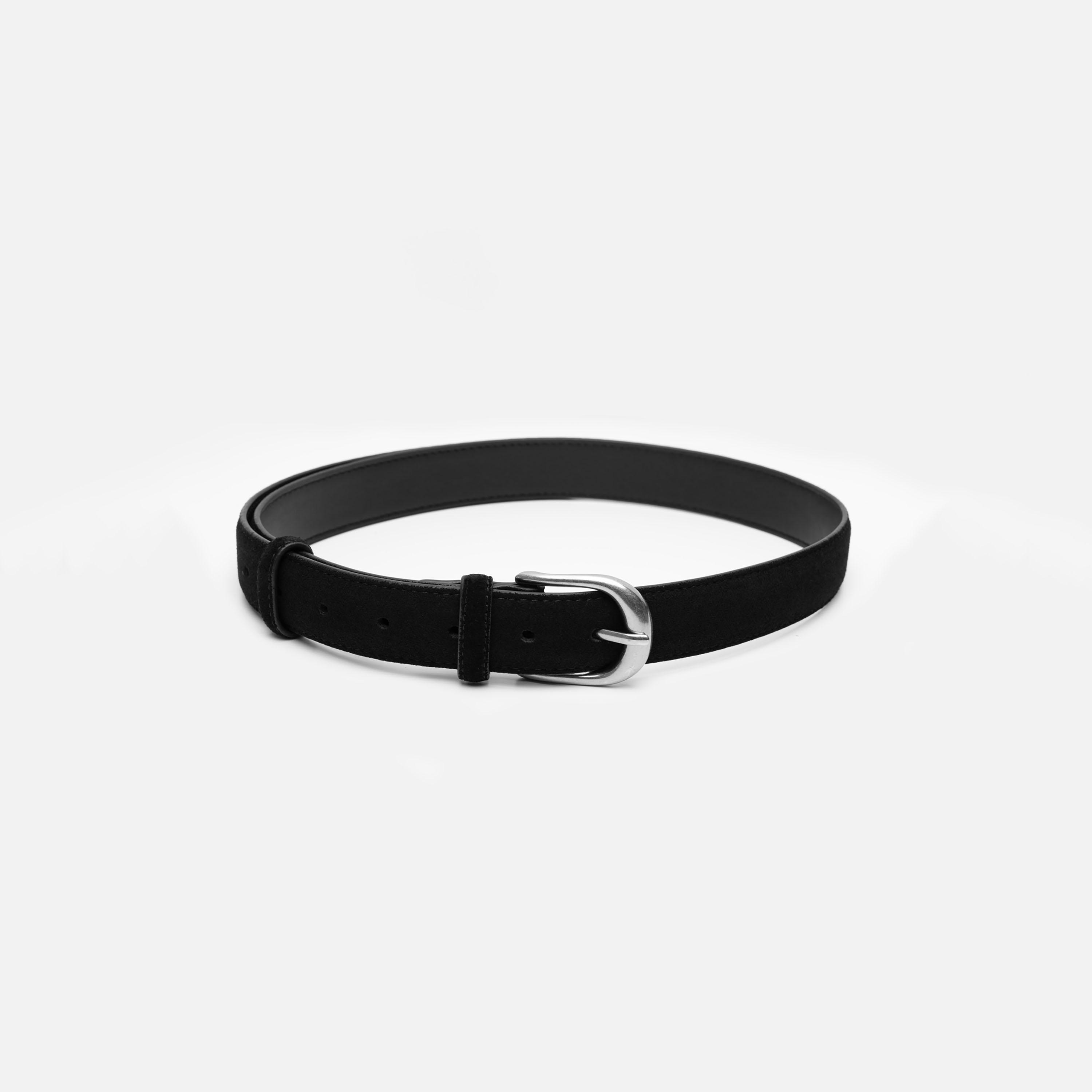 حزام ليتشي جلدي عريض للنساء بلون أسود وإبزيم دبوس | مقاس موحد | blt0226-women-clothingaccessories-belts-image-1