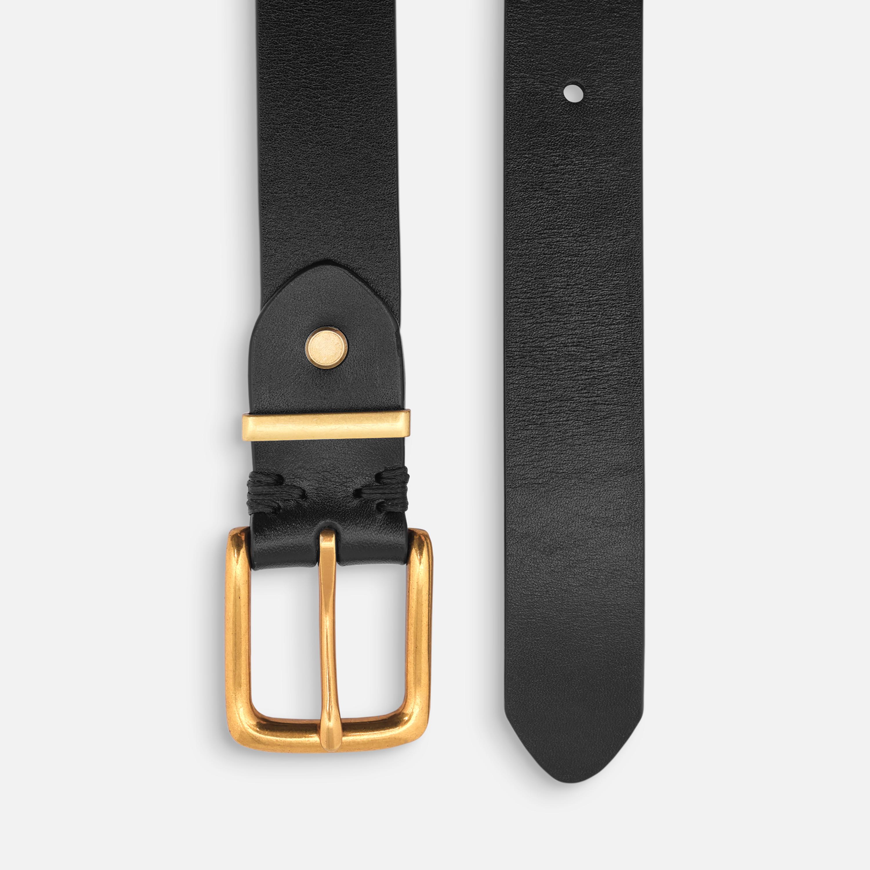 حزام ليتشي جلدي عريض للنساء بلون أسود وإبزيم دبوس | مقاس موحد | blt0247-women-clothingaccessories-belts-image-2