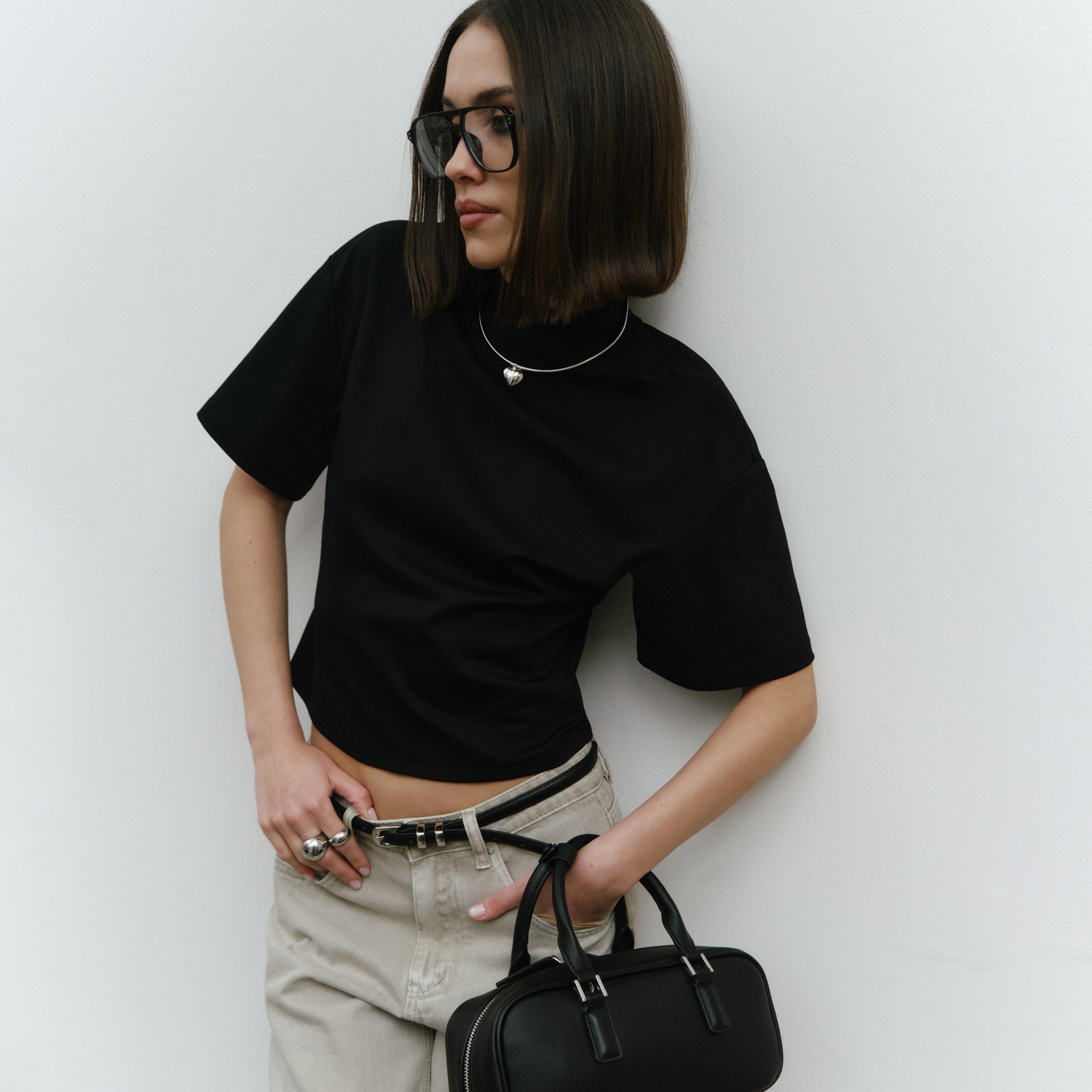 حزام ليتشي جلدي رفيع للنساء بلون أسود وإبزيم دبوس | مقاس موحد | blt0252-women-clothingaccessories-belts-image-4