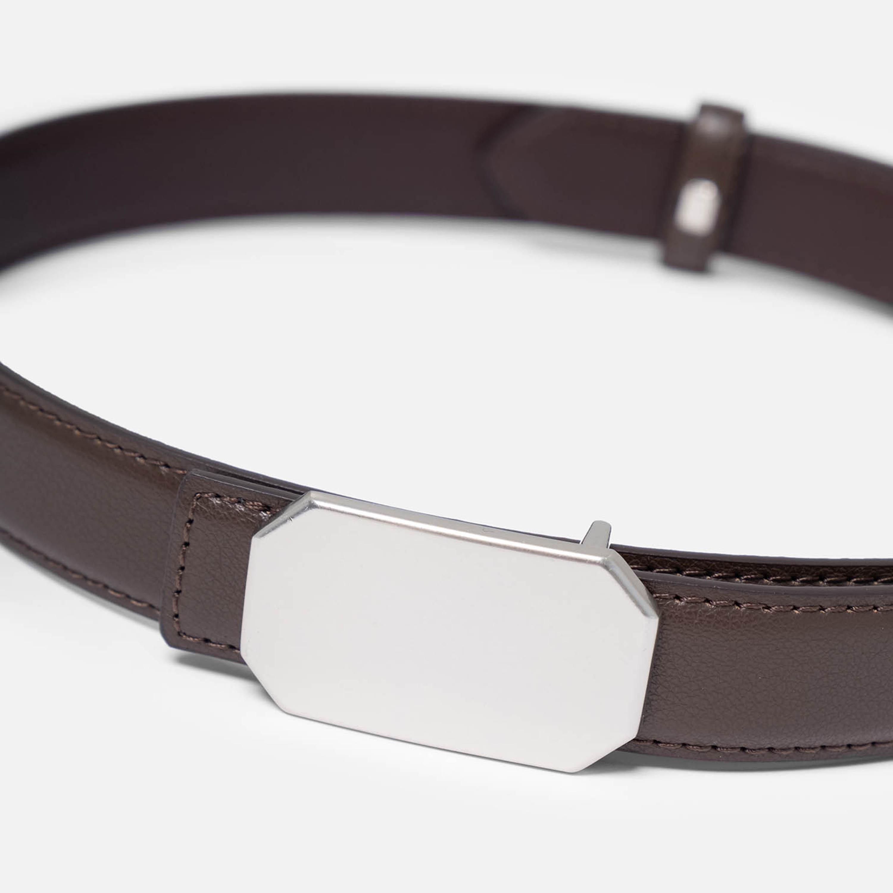 حزام ليتشي جلدي عريض للنساء بلون بني وإبزيم مسطح | مقاس موحد | blt0277-women-clothingaccessories-belts-image-3