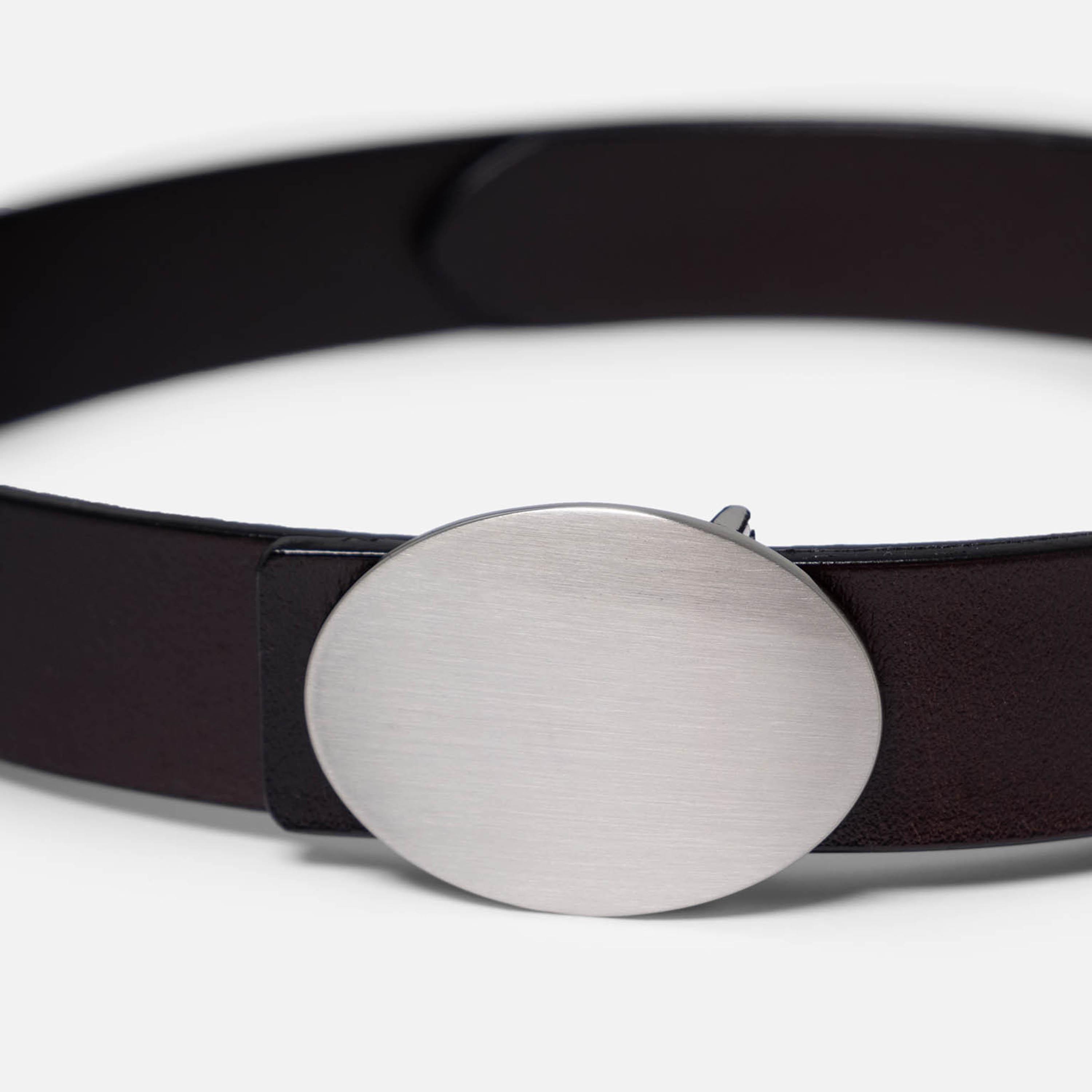 حزام ليتشي جلدي عريض للنساء بلون بني وإبزيم مسطح | مقاس موحد | blt0282-women-clothingaccessories-belts-image-3
