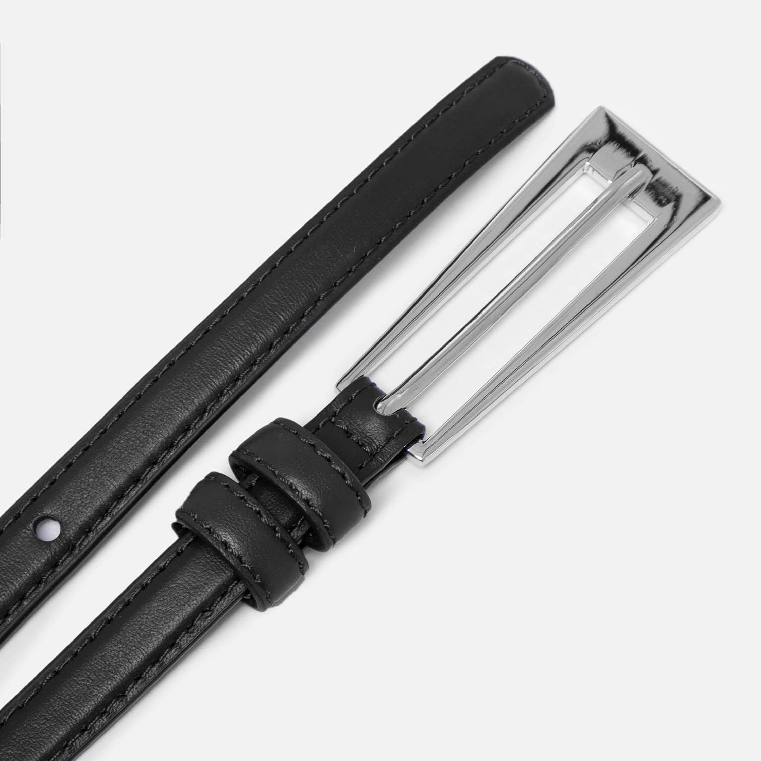 حزام ليتشي جلدي رفيع للنساء بلون أسود وإبزيم دبوس | مقاس موحد | blt0287-women-clothingaccessories-belts-image-3