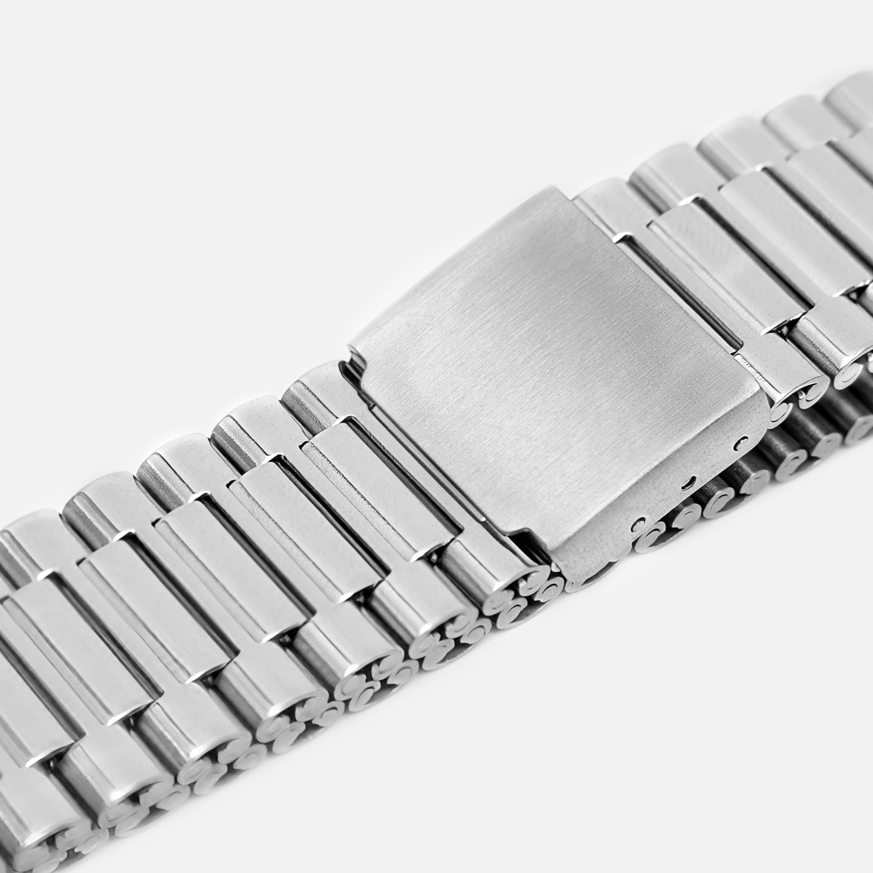 سوار ليتشي فضي من الستانلس ستيل بتصميم مرن-women-watchesandjewellery-jewellery-banglesandbracelets-image-3