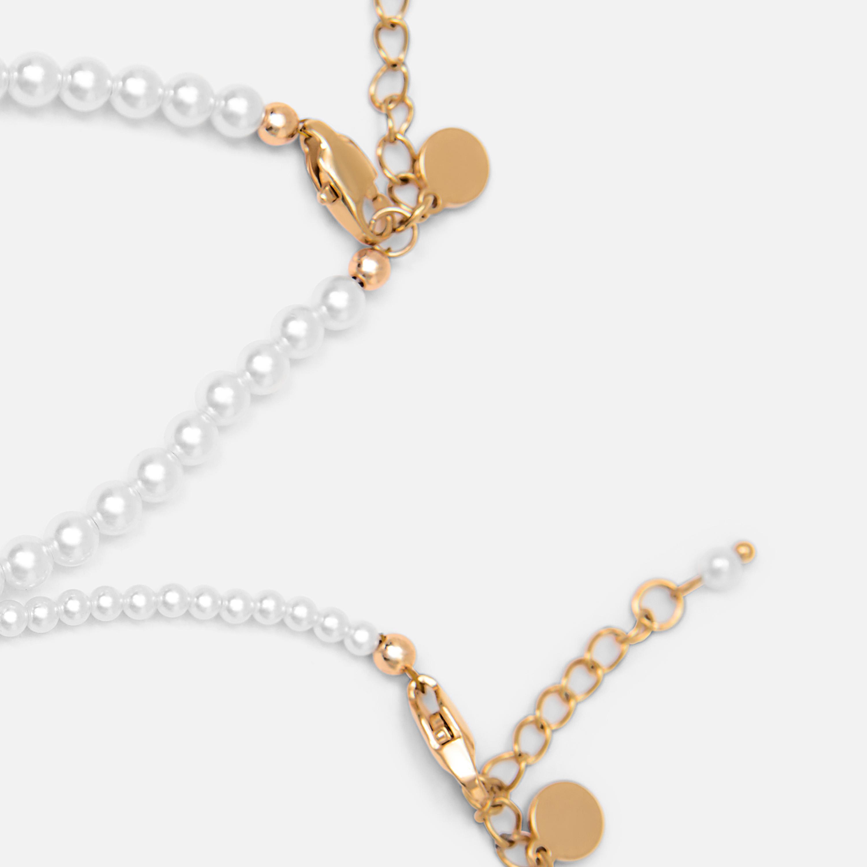 سوار ليتشي أبيض من سبيكة النحاس بتفاصيل لؤلؤ-women-watchesandjewellery-jewellery-banglesandbracelets-image-4