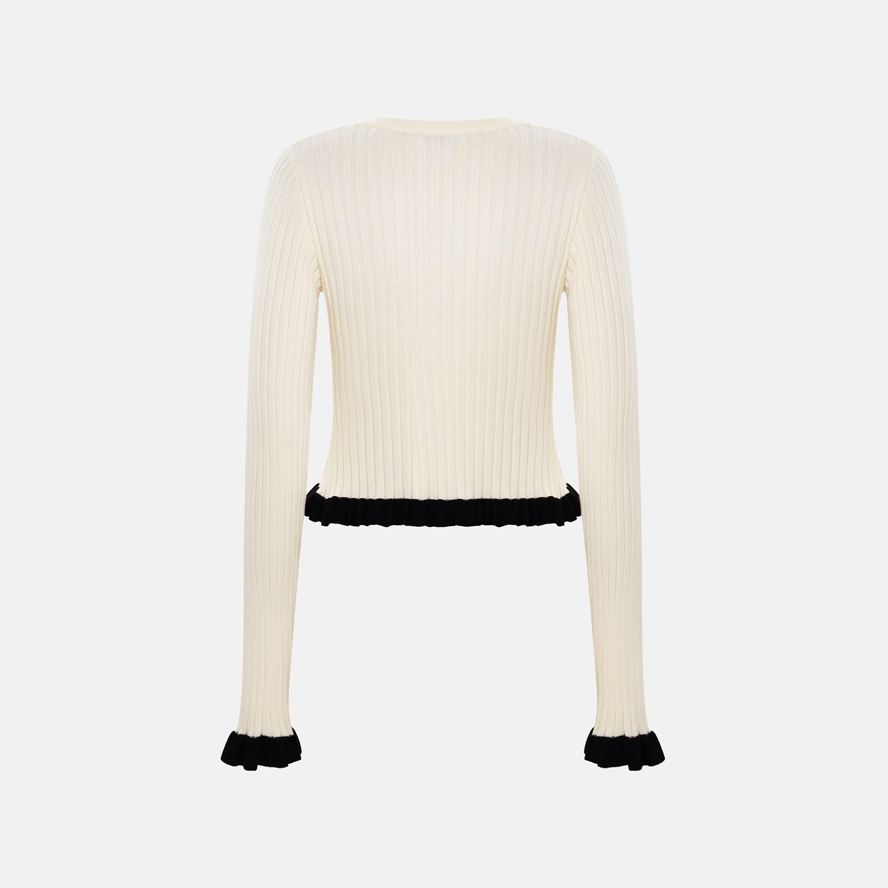 Lichi Ribbed Fitted Sleeves Women's Cardigan-women-winterwear-cardigansandjumpers-cardigans-image-6