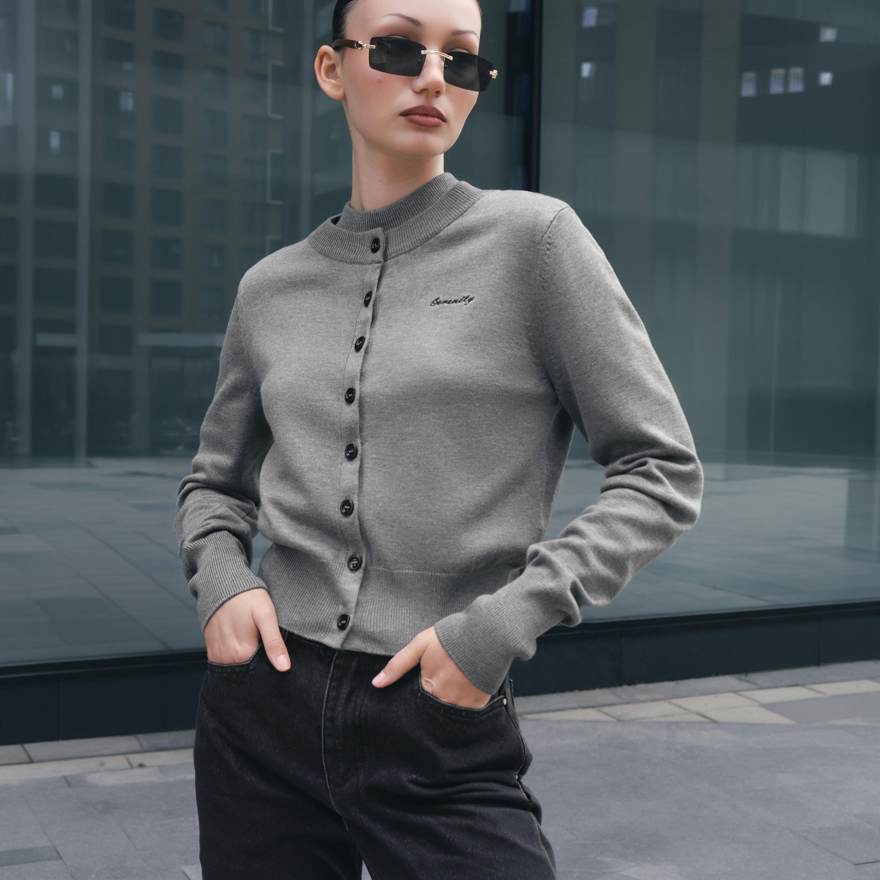 كارديجان حريمي من ليتشي-women-winterwear-cardigansandjumpers-cardigans-image-1