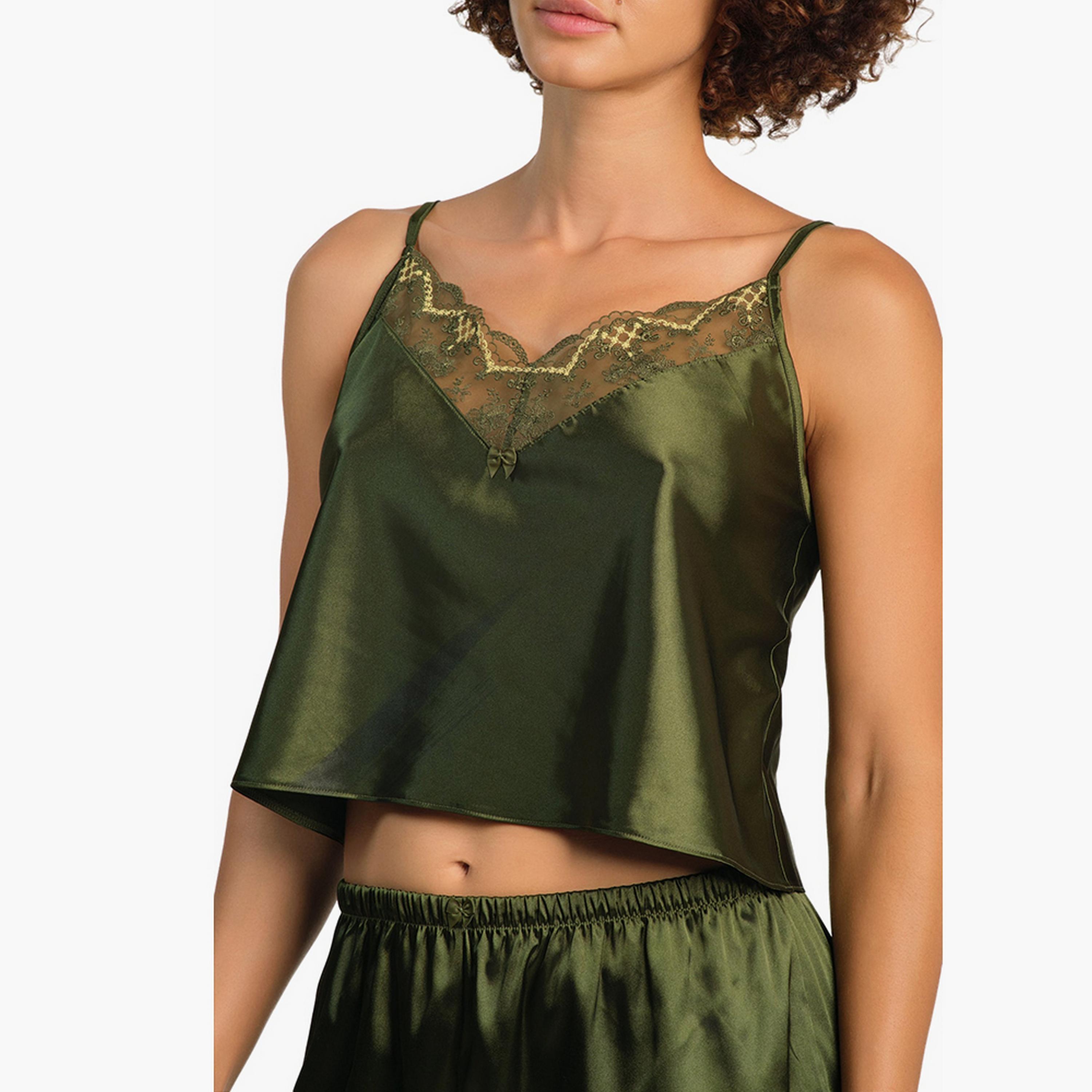 Isla & Evie Lace Strappy Women's Cami Top-women-clothing-nightwear-pyjamas-tops-image-1