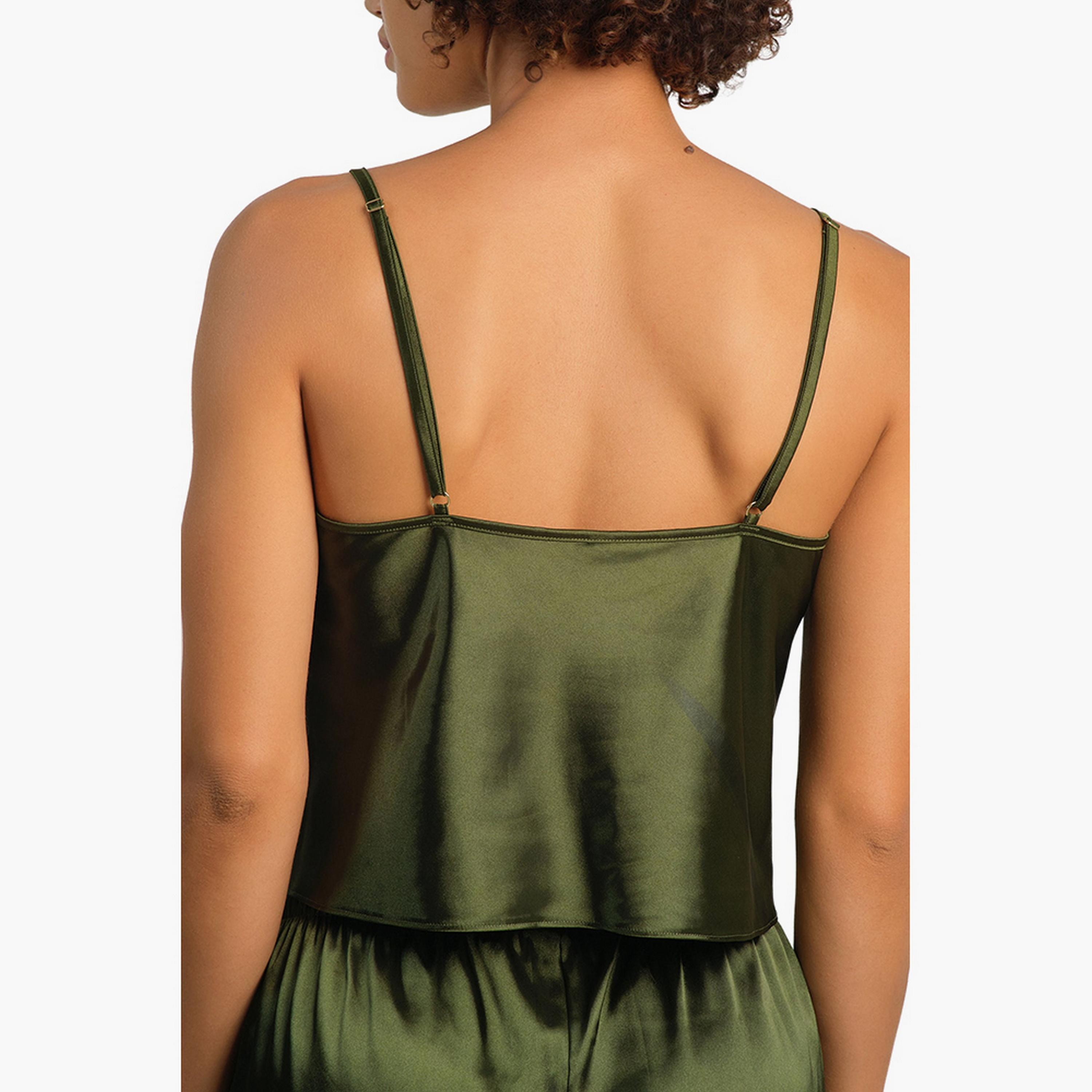 Isla & Evie Lace Strappy Women's Cami Top-women-clothing-nightwear-pyjamas-tops-image-2