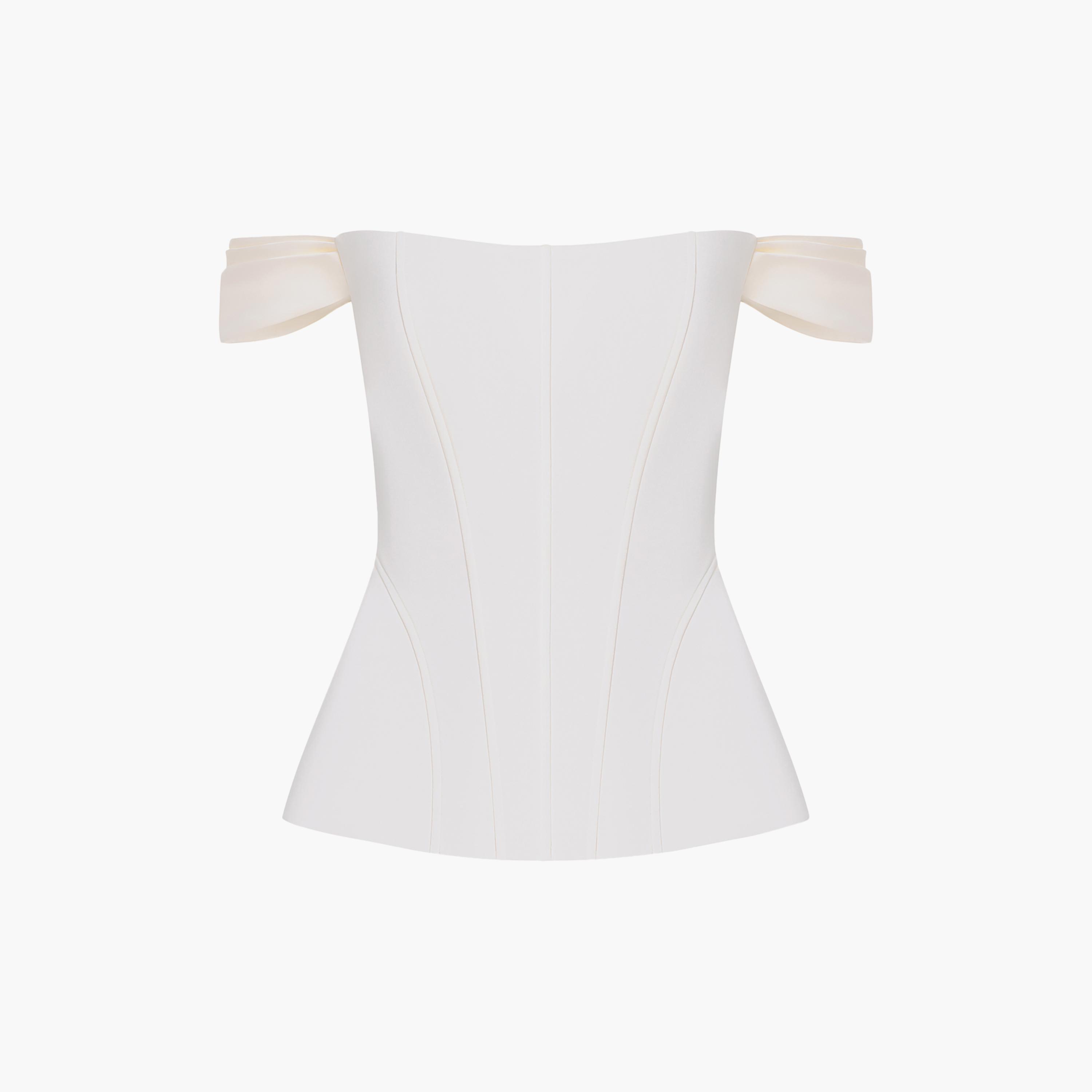 مشد (كورسيه) للنساء باللون الكريمي من ليتشي-women-clothing-lingerie-corsets-image-6