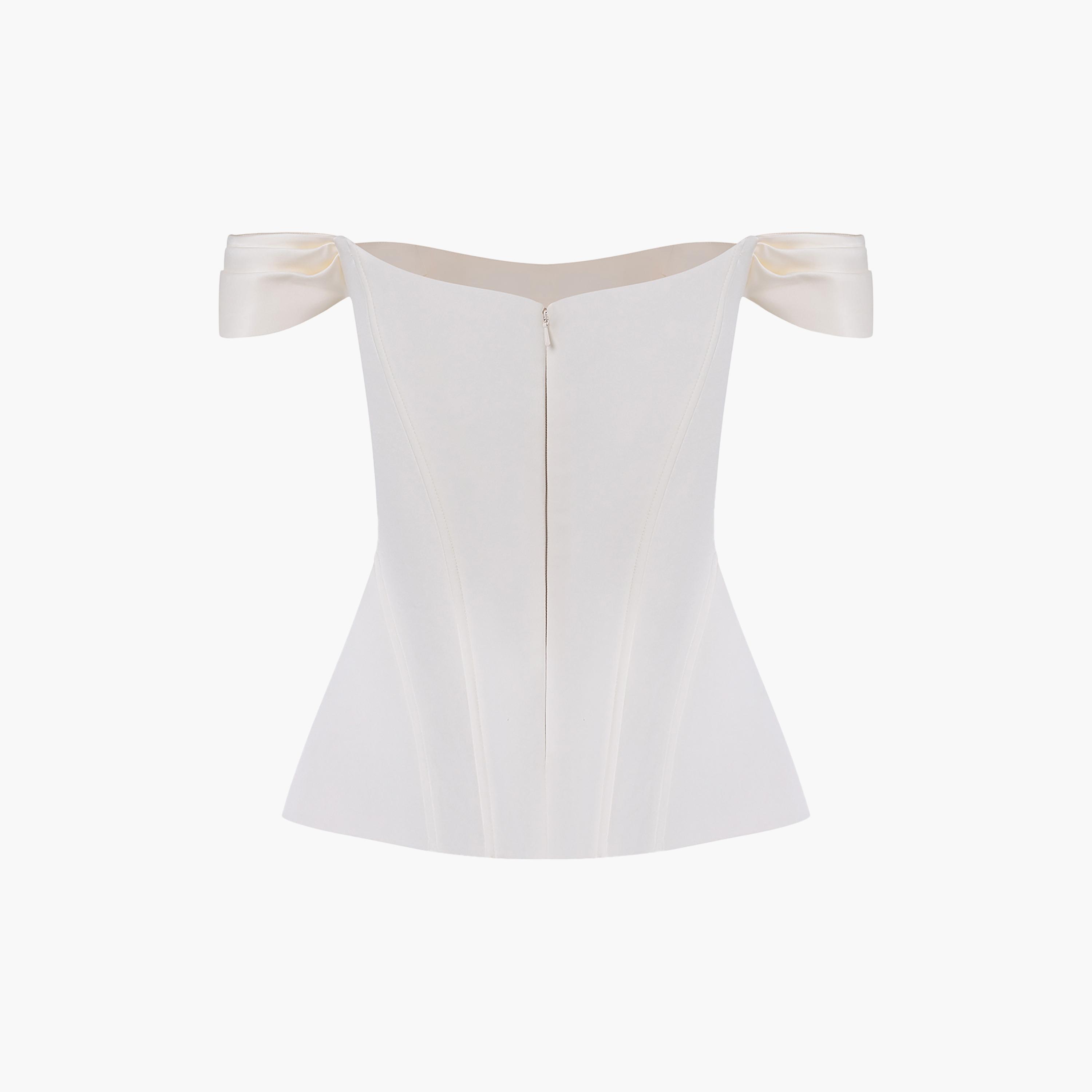 مشد (كورسيه) للنساء باللون الكريمي من ليتشي-women-clothing-lingerie-corsets-image-7