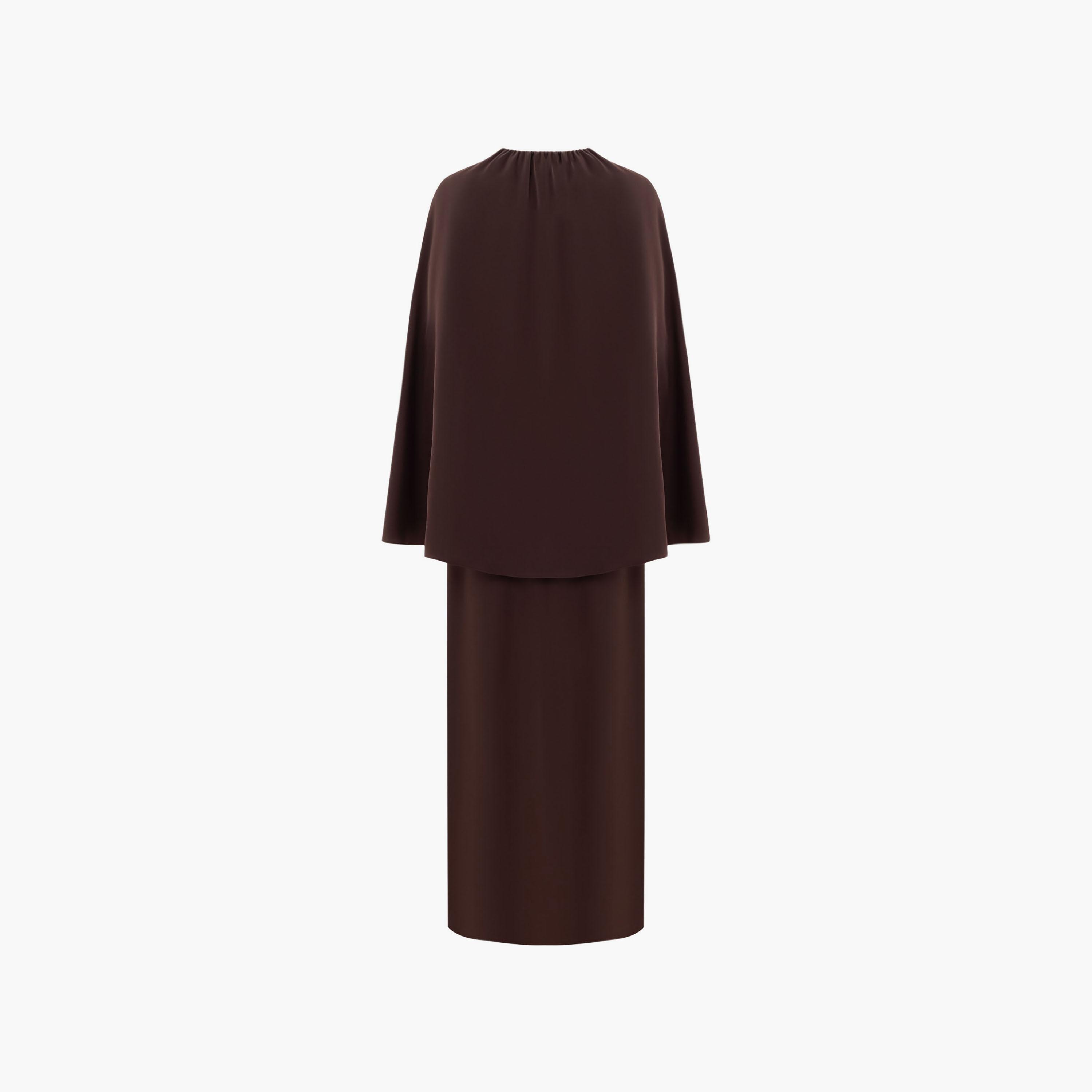 Lichi Satin Straight Women's Maxi Dress with Overlay-women-clothing-dresses-image-6