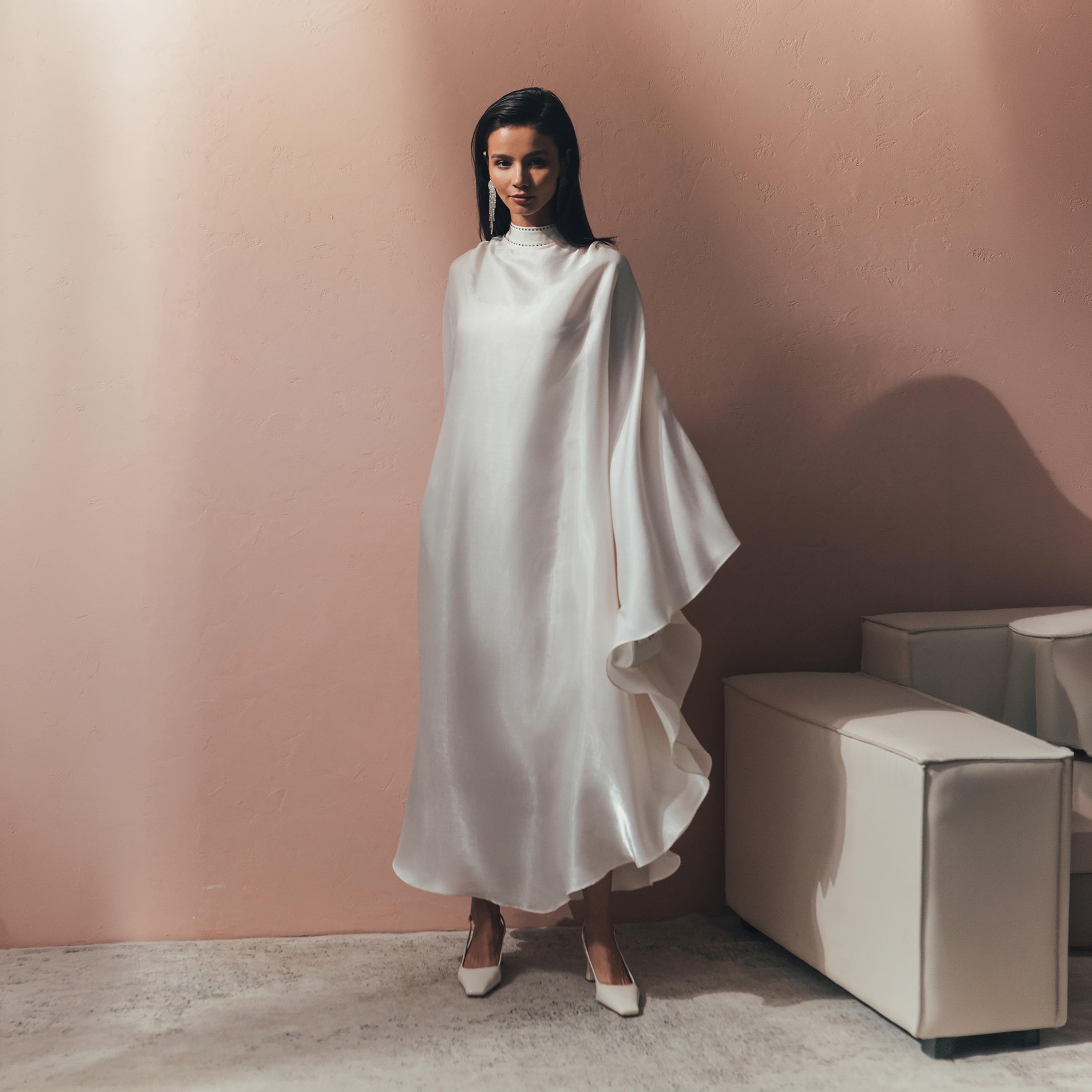 فستان ماكسي قفطان بياقة عالية للنساء من ليتشي-women-clothing-dresses-image-1