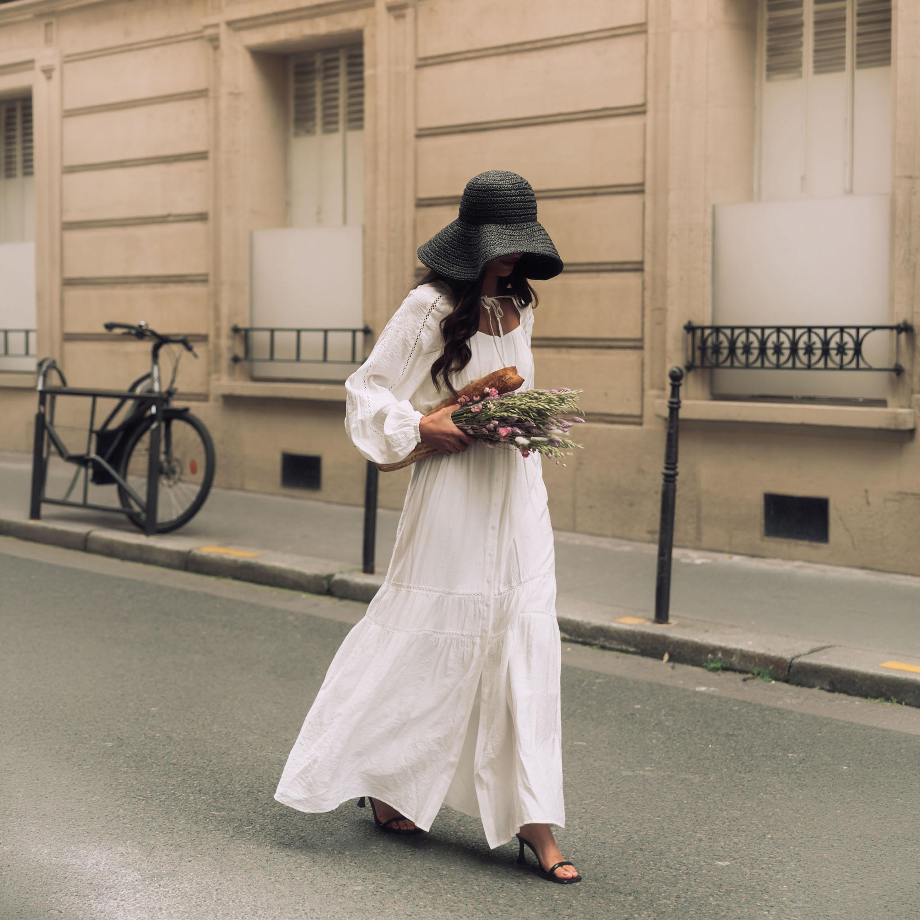 فستان ماكسي طبقات بياقة برباط وأكمام بيشوب للنساء من ليتشي-women-clothing-dresses-image-2
