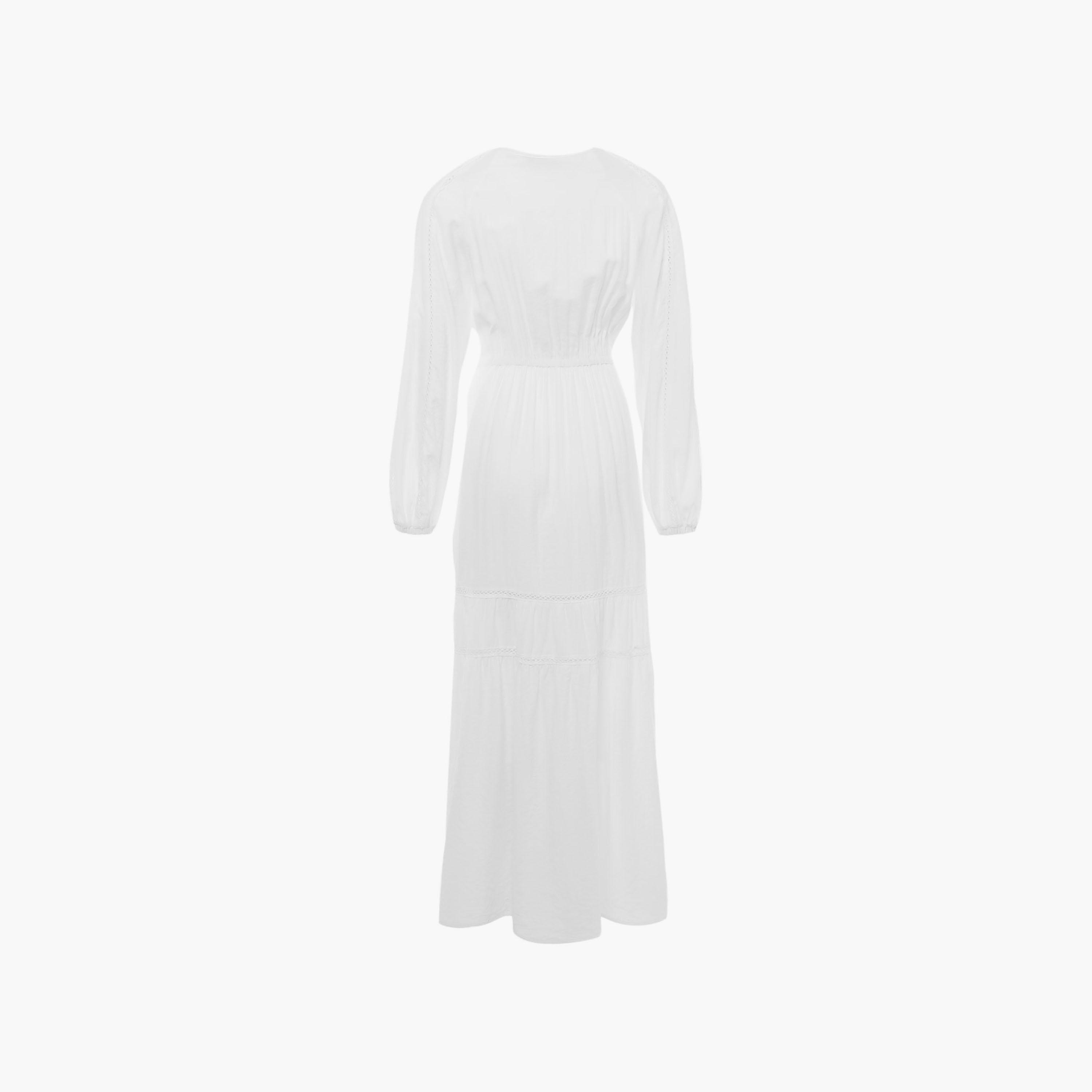 فستان ماكسي طبقات بياقة برباط وأكمام بيشوب للنساء من ليتشي-women-clothing-dresses-image-6