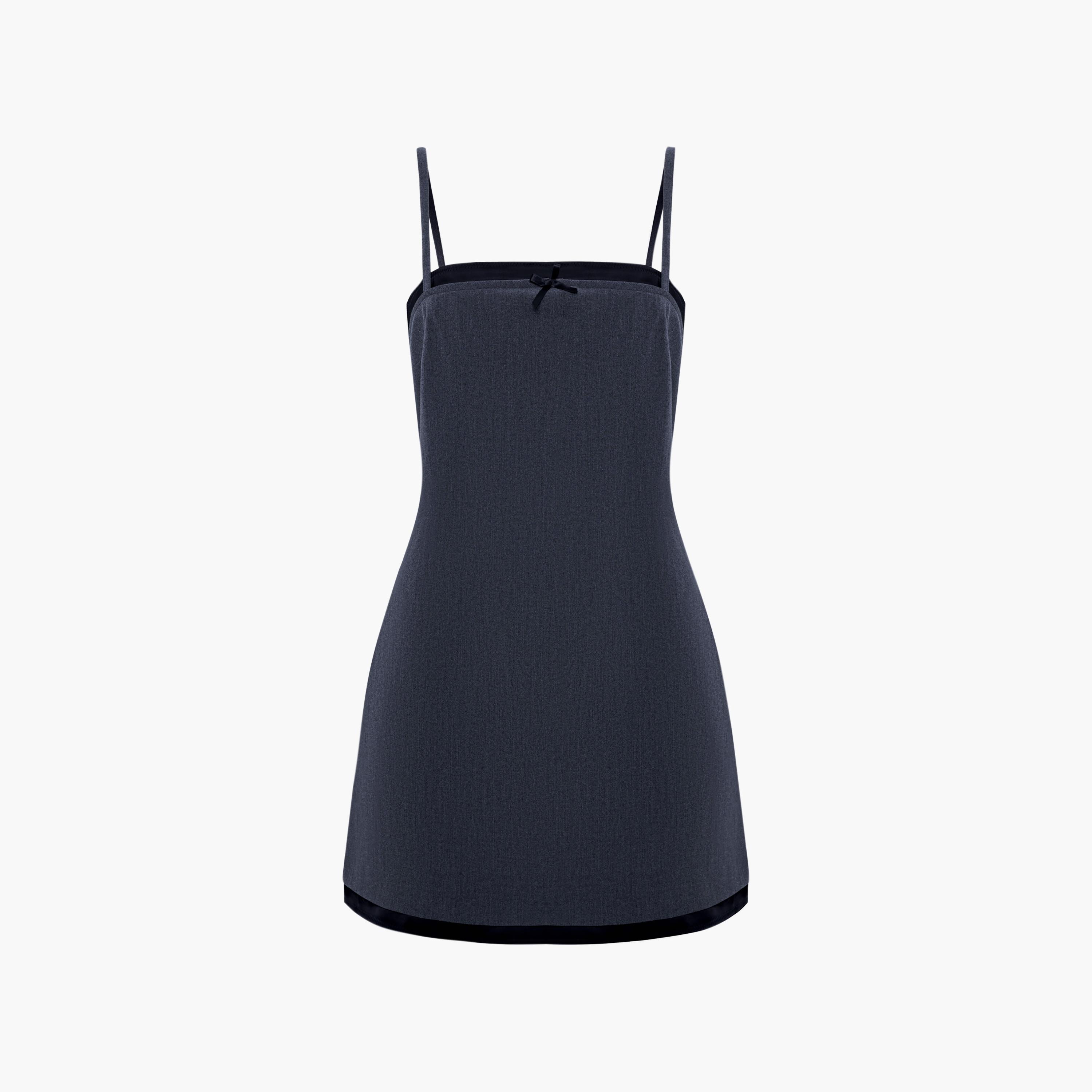فستان قصير (ميني) بحمالات كتف للنساء من ليتشي-women-clothing-dresses-image-5