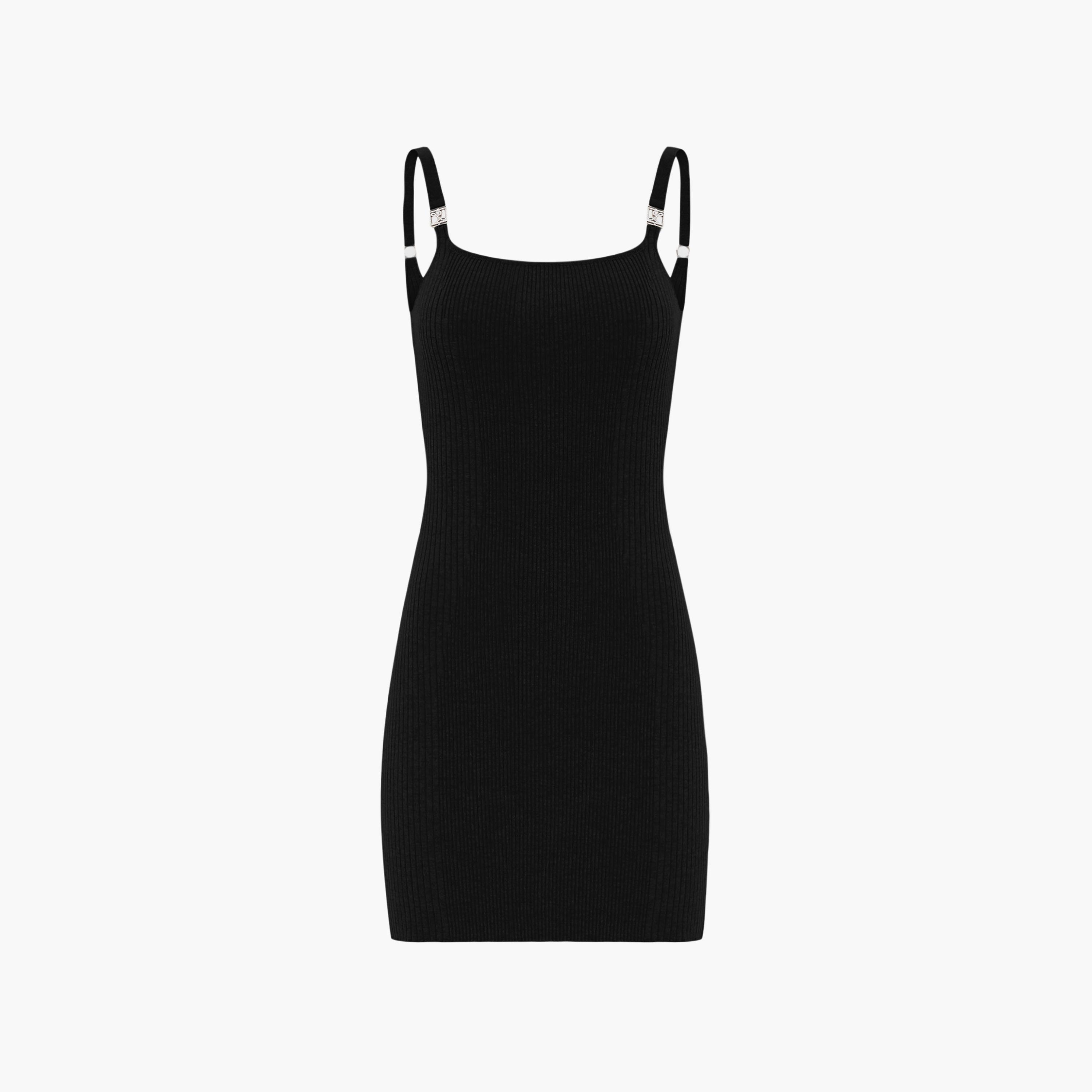 فستان قصير (ميني) ضيق (بودي كون) مضلع بحمالات كتف للنساء من ليتشي-women-clothing-dresses-image-5