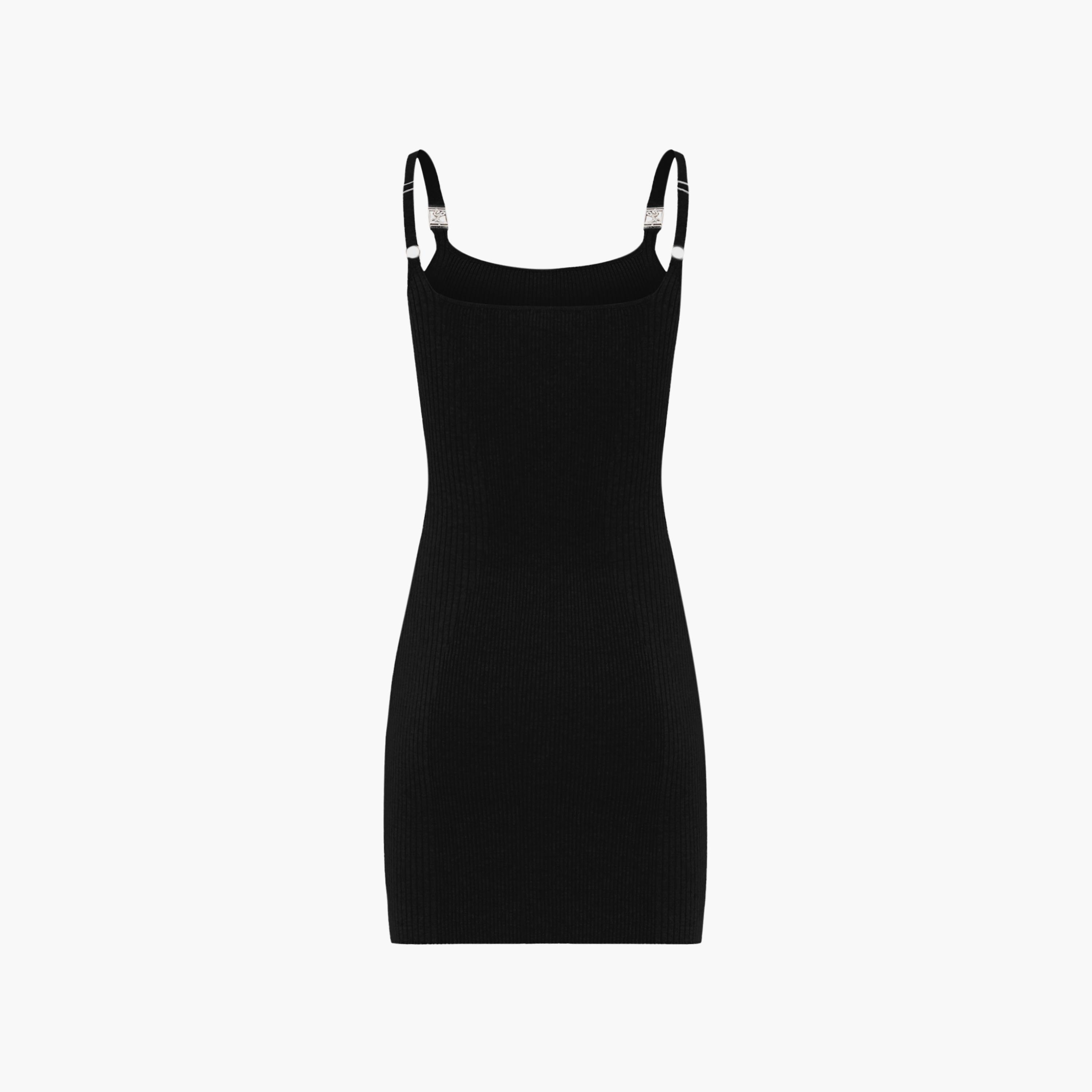 فستان قصير (ميني) ضيق (بودي كون) مضلع بحمالات كتف للنساء من ليتشي-women-clothing-dresses-image-6