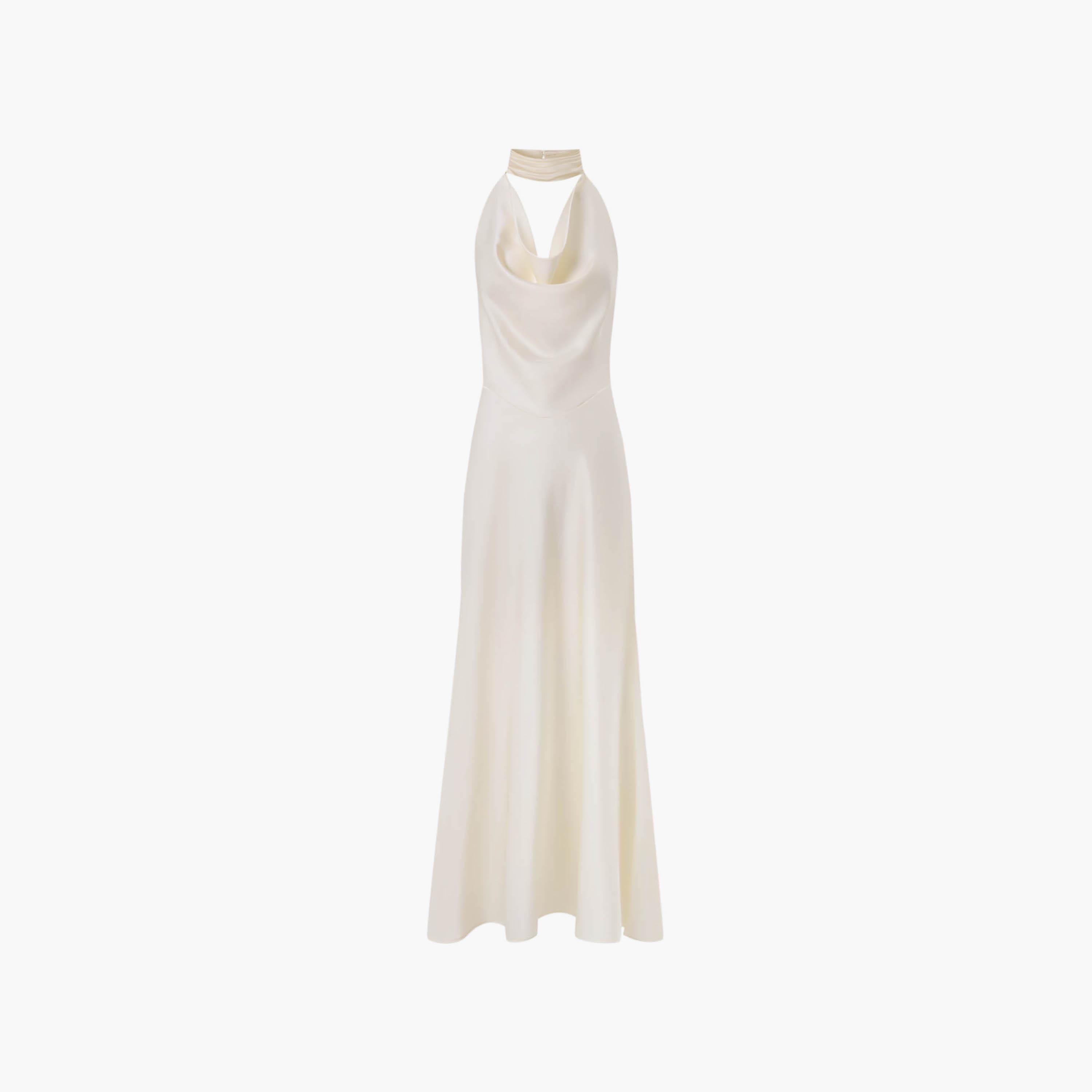فستان سهرة ماكسي ستان بياقة هولتر للنساء من ليتشي-women-clothing-dresses-image-6