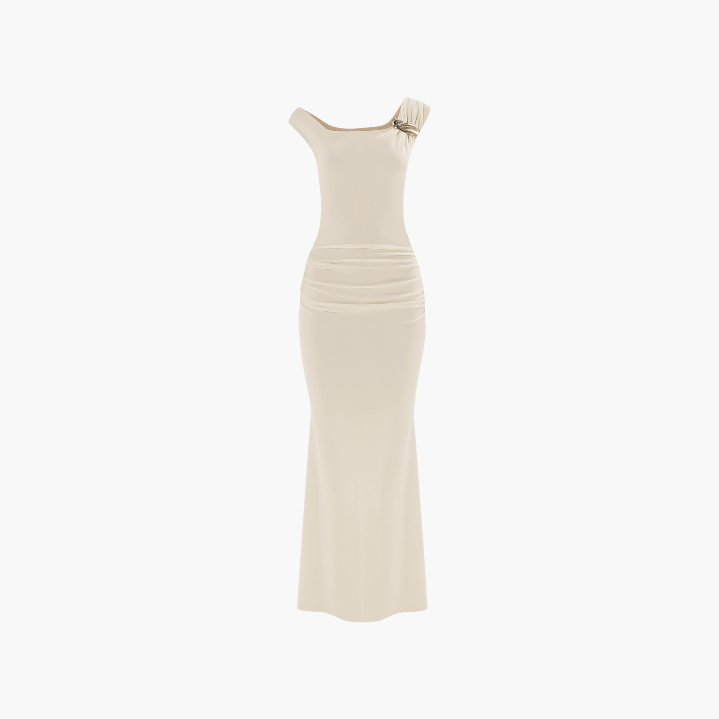 فستان سهرة ماكسي ضيق (بودي كون) بكتف واحد للنساء من ليتشي-women-clothing-dresses-image-5