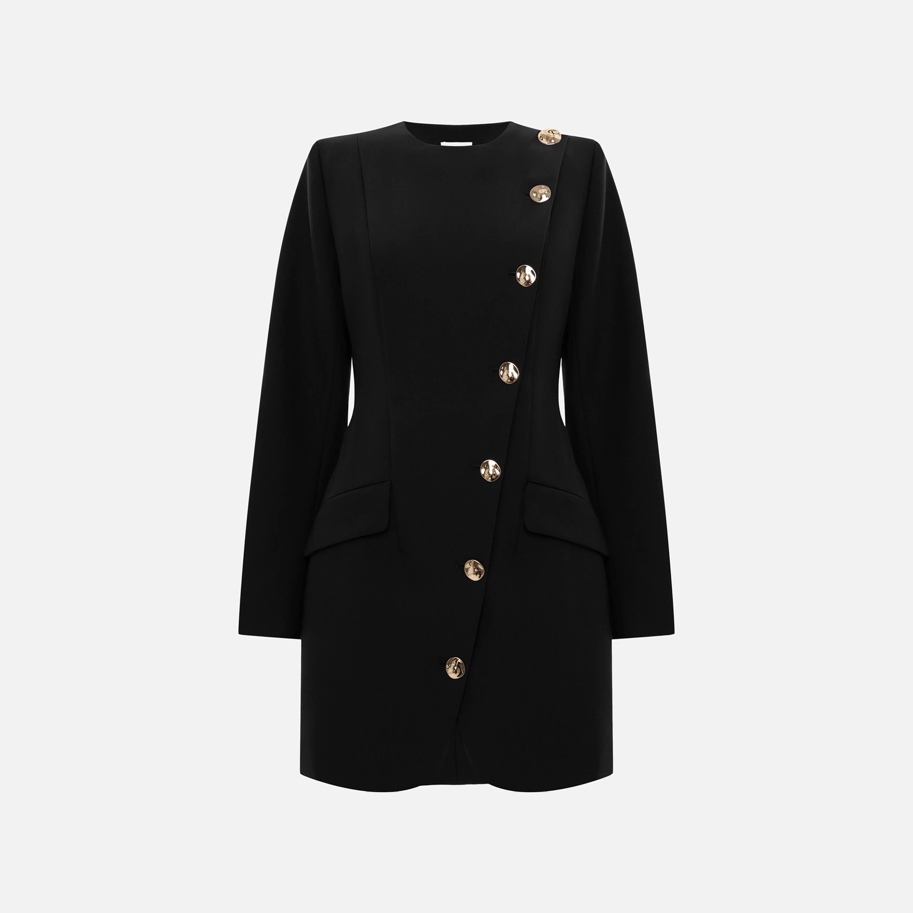 Lichi Black Sheath Women's Mini Dress-women-clothing-dresses-image-5